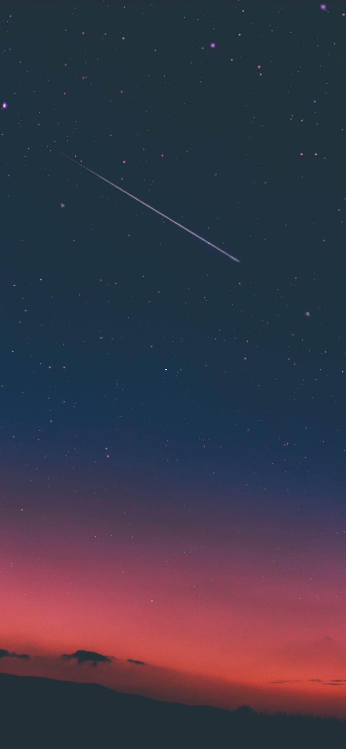 1125x2436 Blue Starry Sky Aesthetic Wallpaper