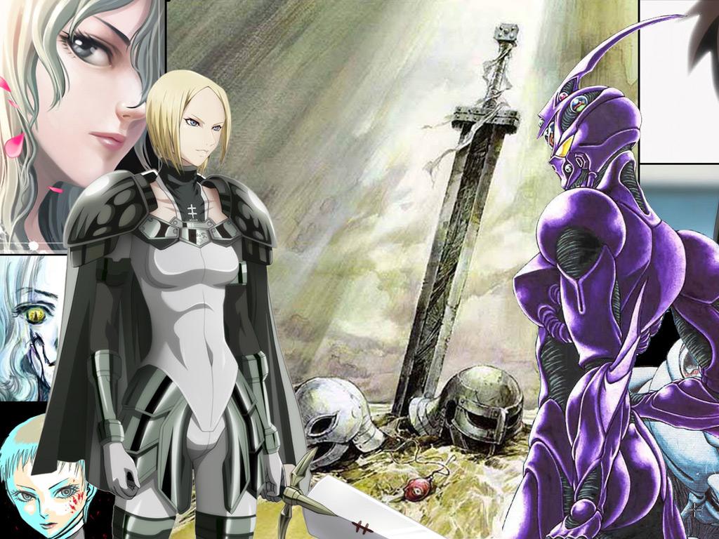1024x768 Wallpaper of Claymore Anime