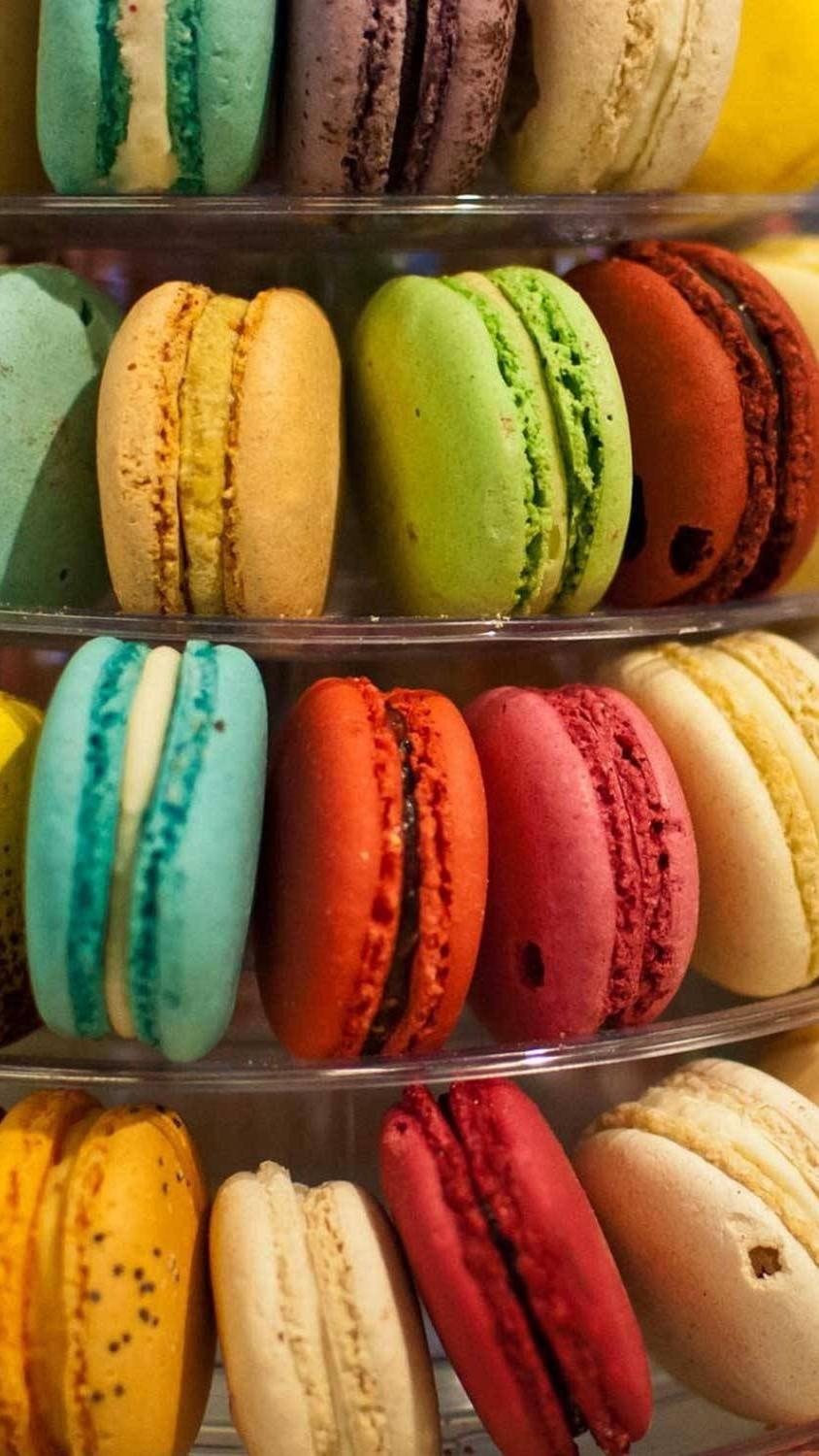 844x1500 Colorful Cookies Triangle Sweet Foods Nice Mobile Wallpaper HD Wallpaper