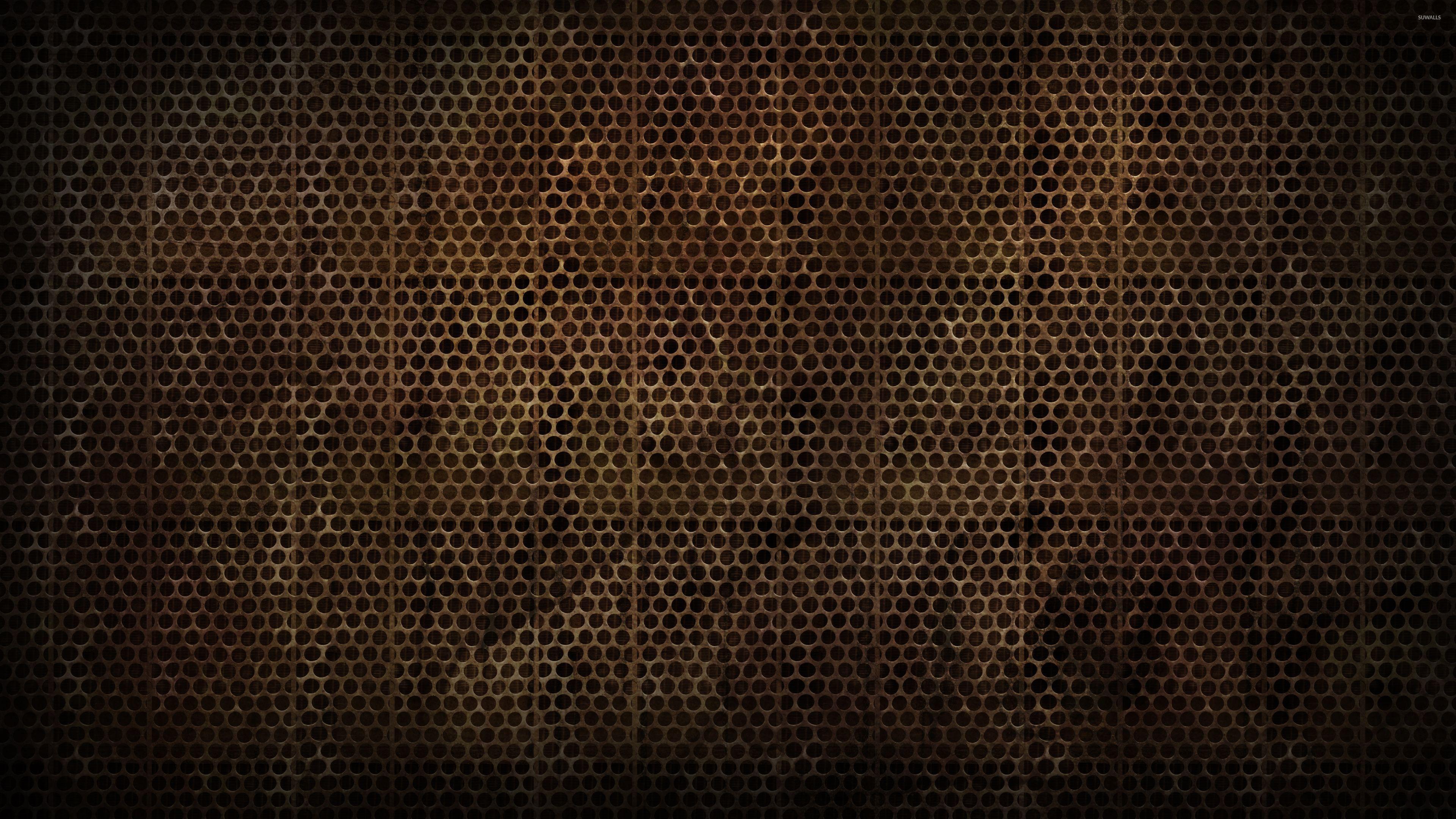 3840x2160 Brown metallic grid pattern wallpaper wallpaper