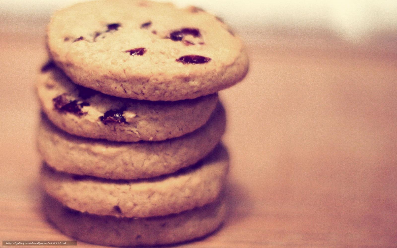1600x1000 Download wallpaper food, sweet, cookies, raisins free desktop wallpaper in the resolution 1680x1050