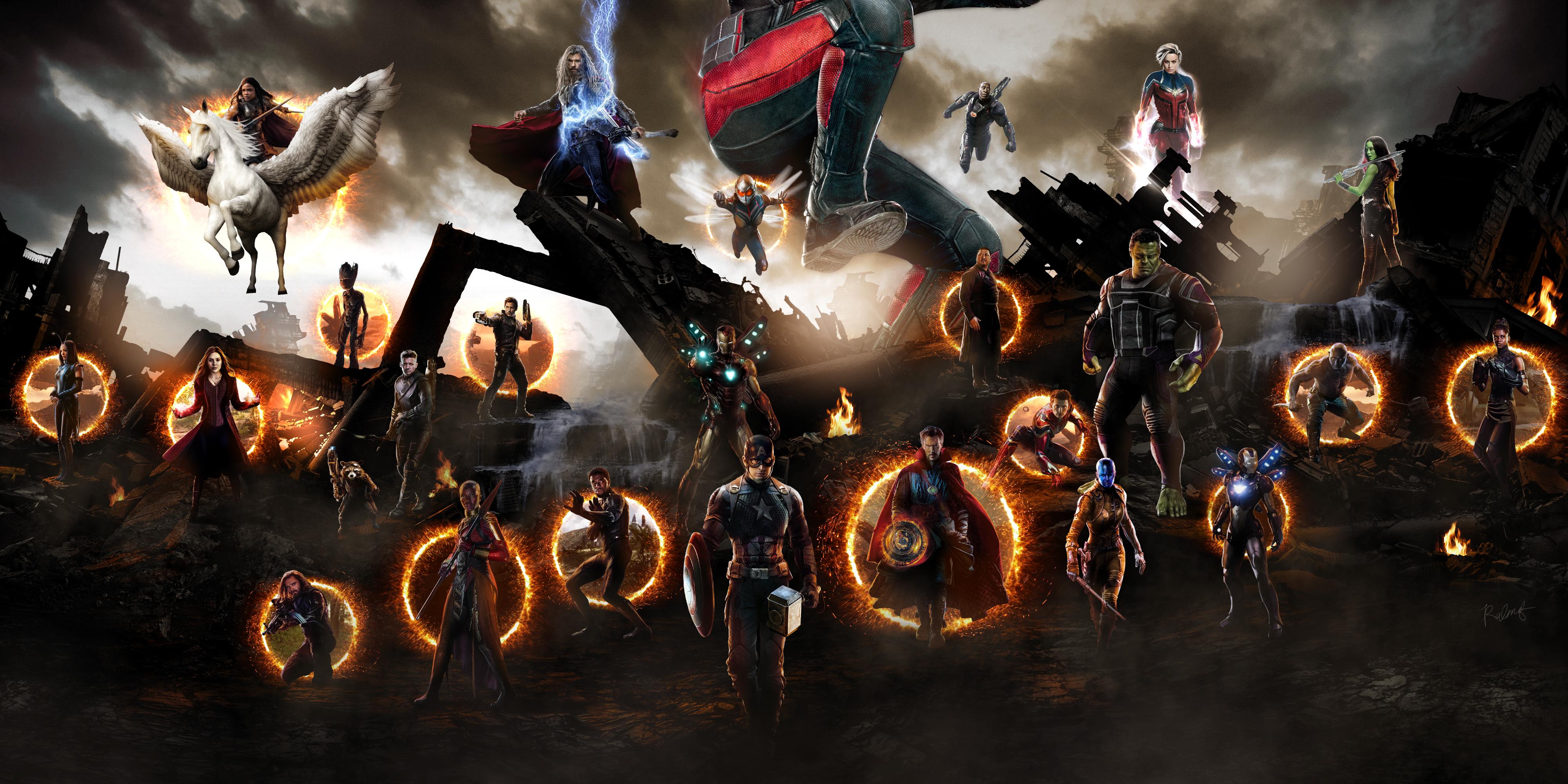 4000x2000 Avengers Endgame Final Battle Scene, HD Movies, 4k Wallpaper, Image, Background, Photo and Picture