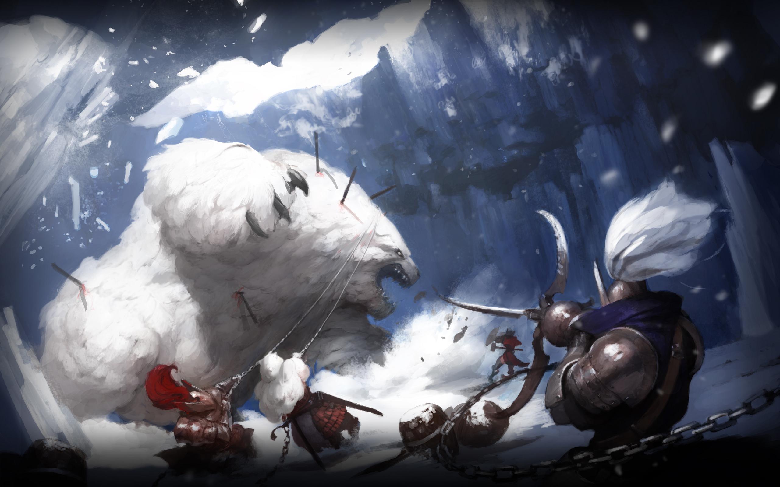 2560x1600 The Art of War Fantasy Battle Scene Wallpaper
