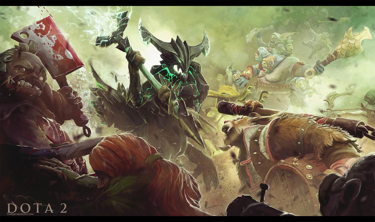 1200x711 Hey R Dota I Made A Battle Scene For You. Let Me Know What You Think!: DotA2