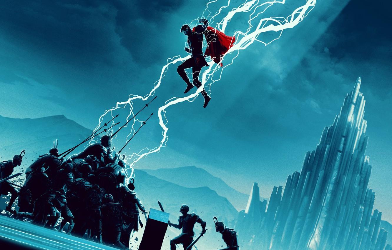 1332x850 Photo Wallpaper Fight, Movie, Battle, Art, Art, The Ragnarok Wallpaper iPhone