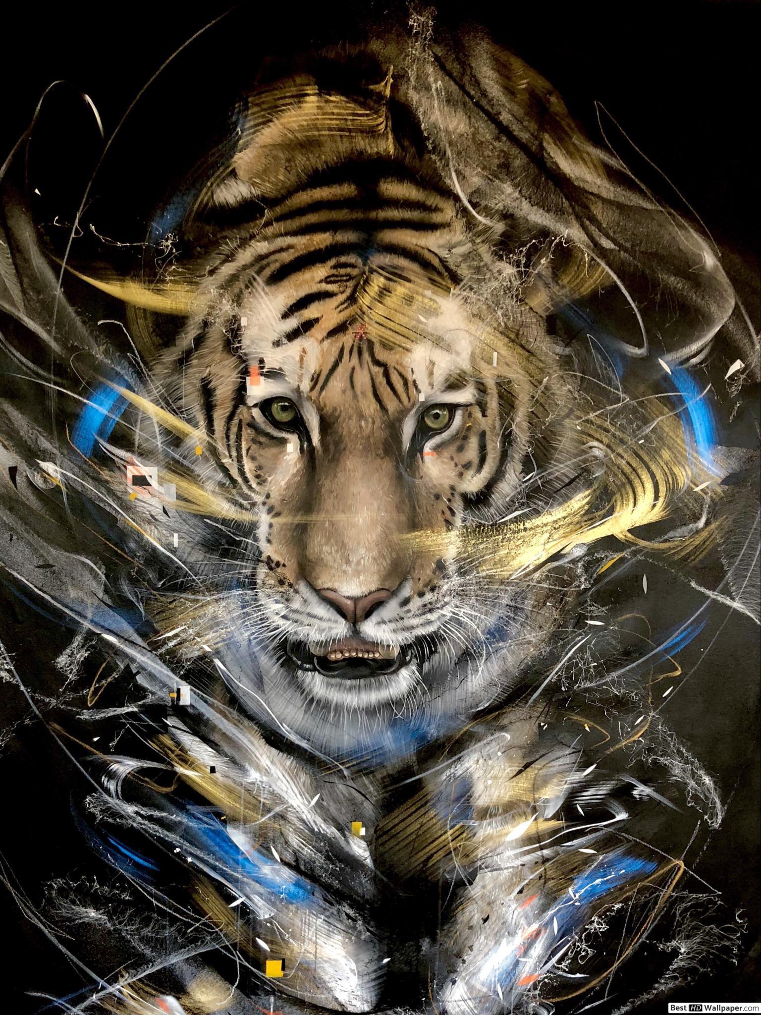 Galaxy Tiger Wallpapers Top Free Galaxy Tiger Backgrounds