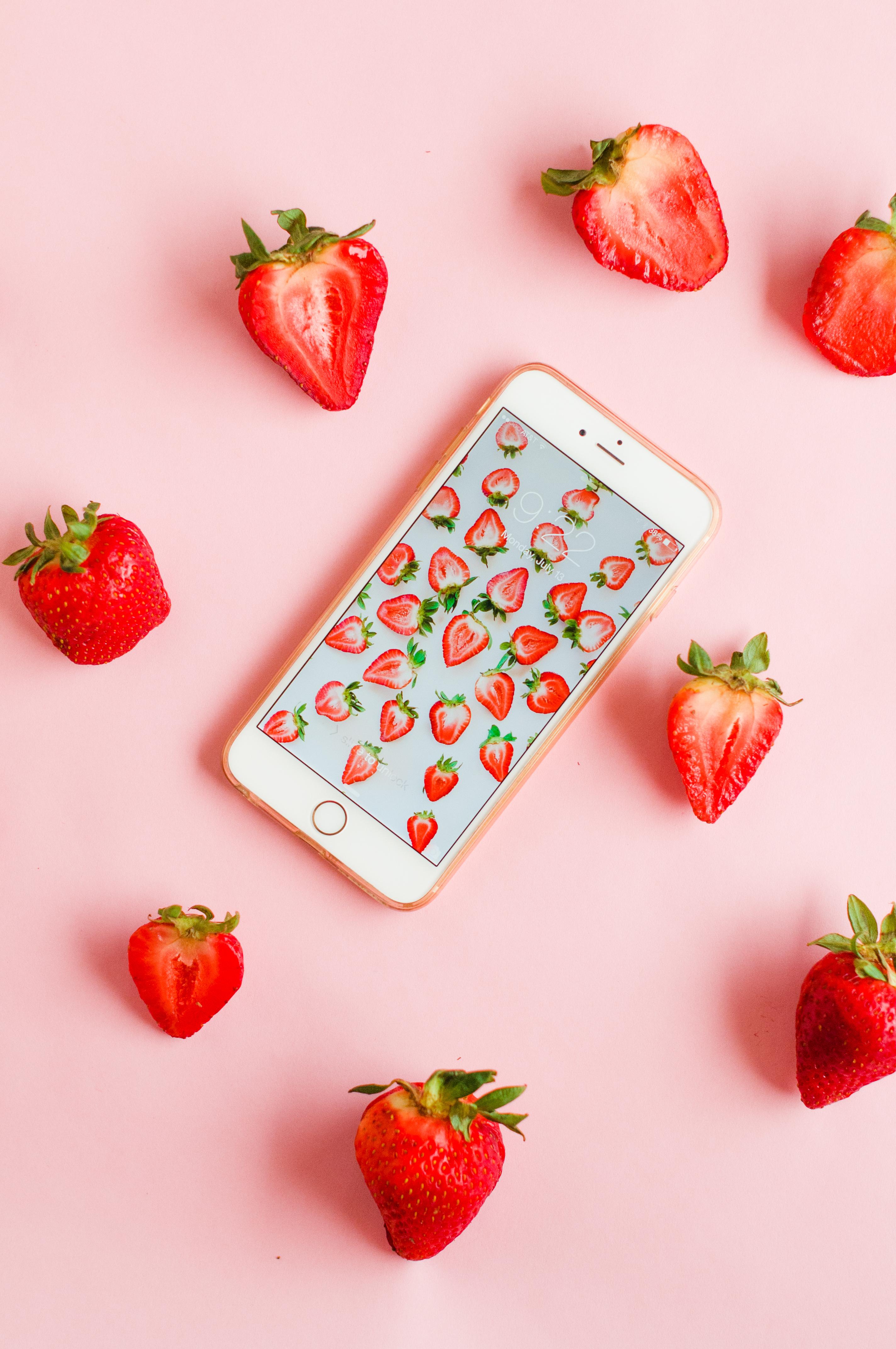 2848x4288 Printed \\ Strawberry Wallpaper Download & A New Series
