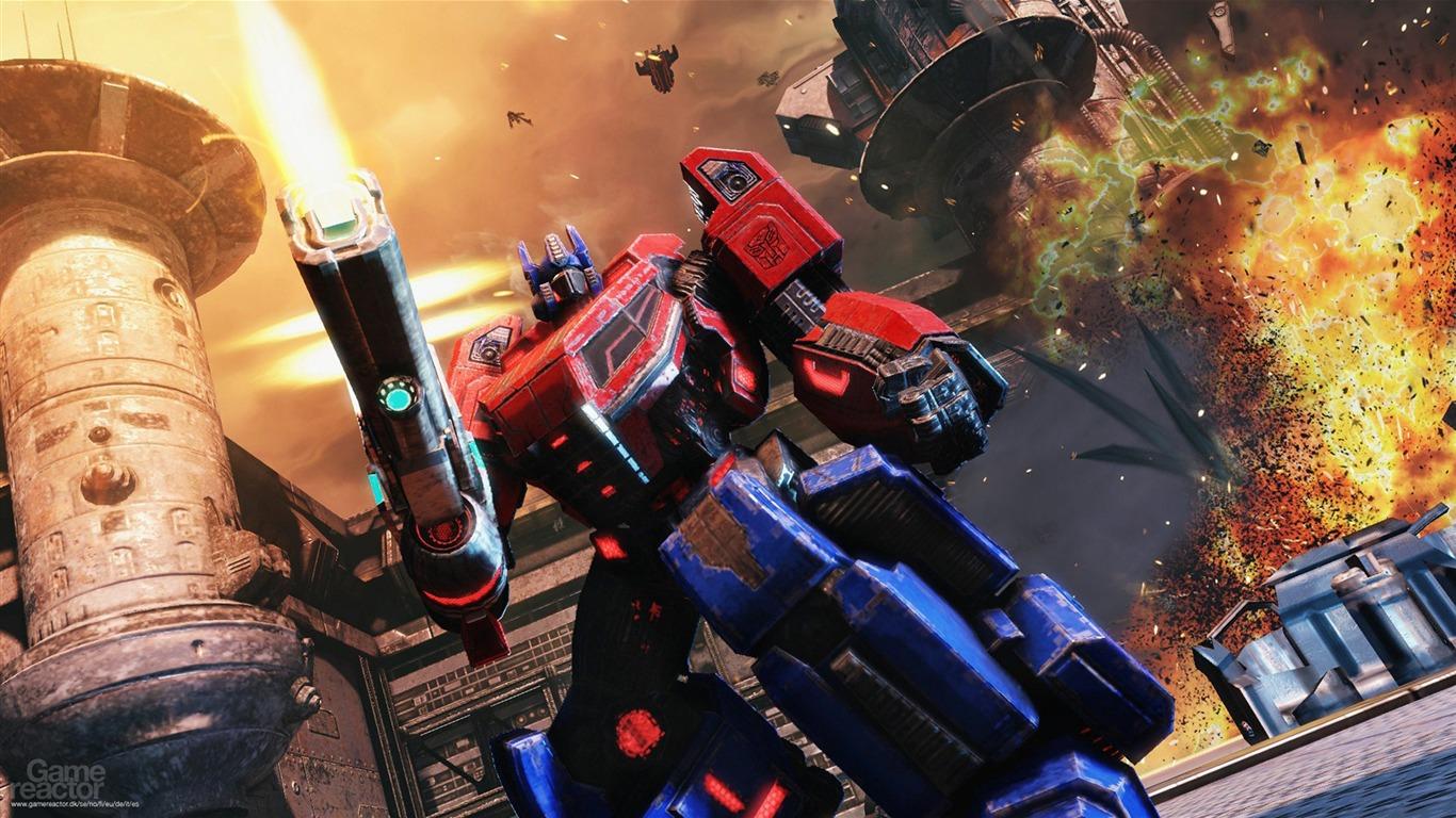 1366x768 Transformers Fall Of Cybertron HD Game Wallpaper