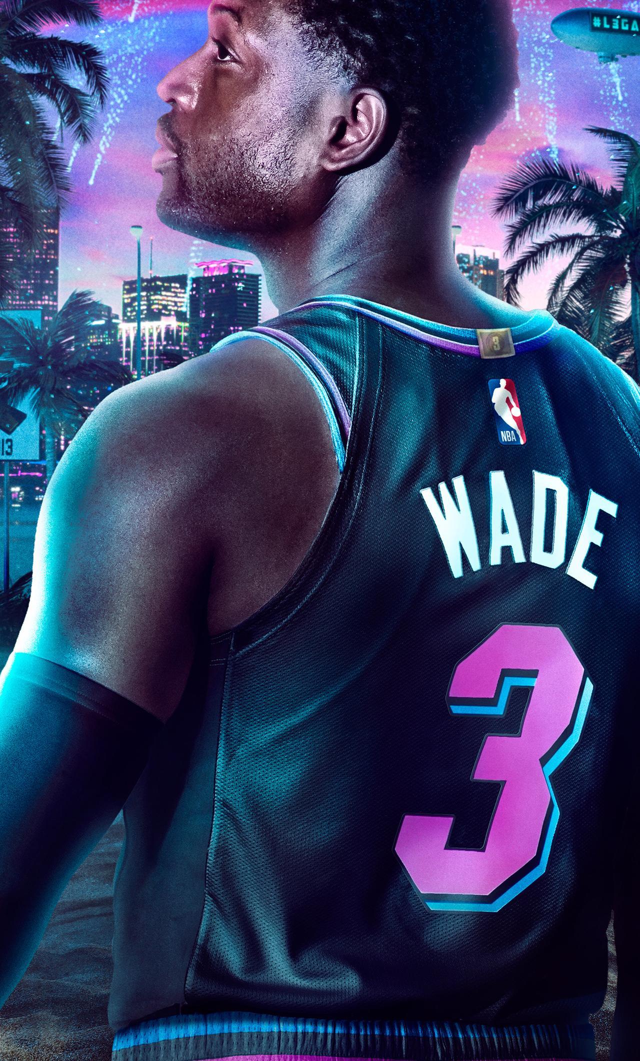 1280x2120 Dwyane Wade 2k20 Desktop Wallpaper