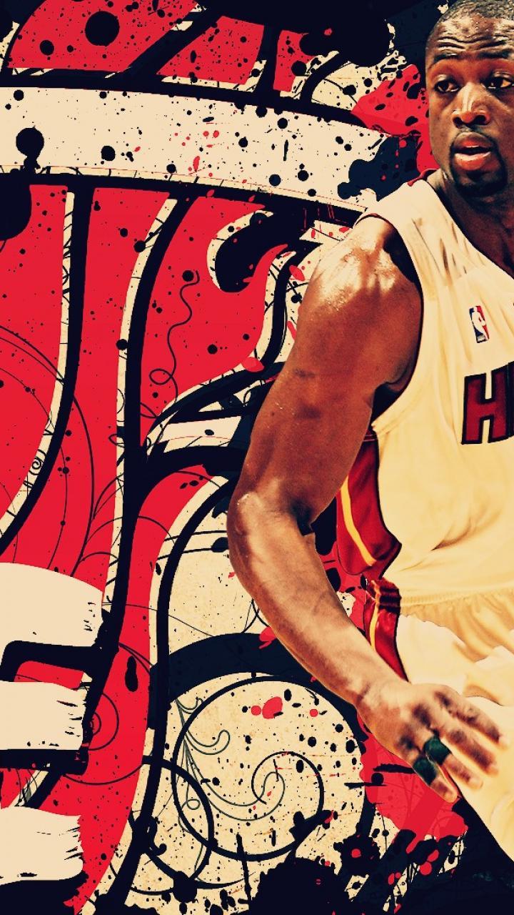 720x1280 Miami Heat Wallpaper Nba Dwyane Wade HD Wallpaper