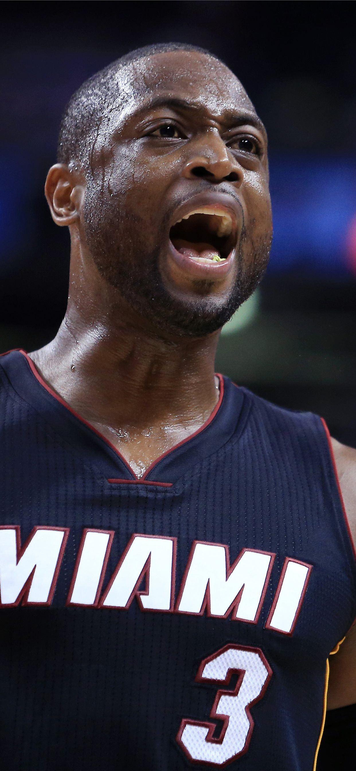 1242x2688 Dwyane Wade Miami Heat NBA basketball 4K Sport iPhone 11 Wallpaper Free Download