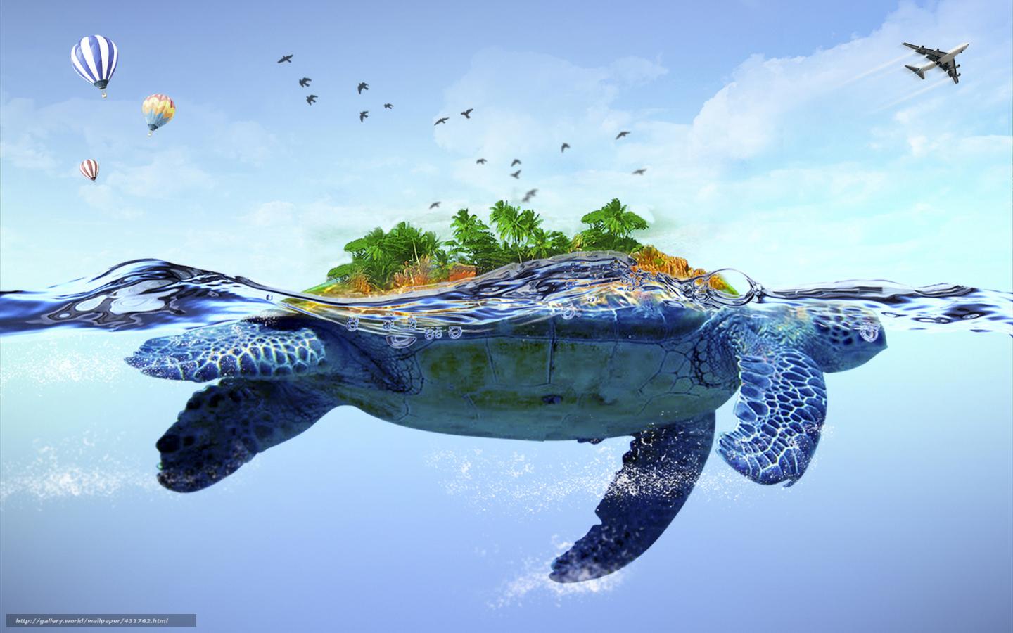 1440x900 Free download Download wallpaper sea turtle back island desktop wallpaper in [1600x1000] for your Desktop, Mobile & Tablet. Explore Free Turtle Wallpaper for Desktop. Sea Turtle Wallpaper for Computer