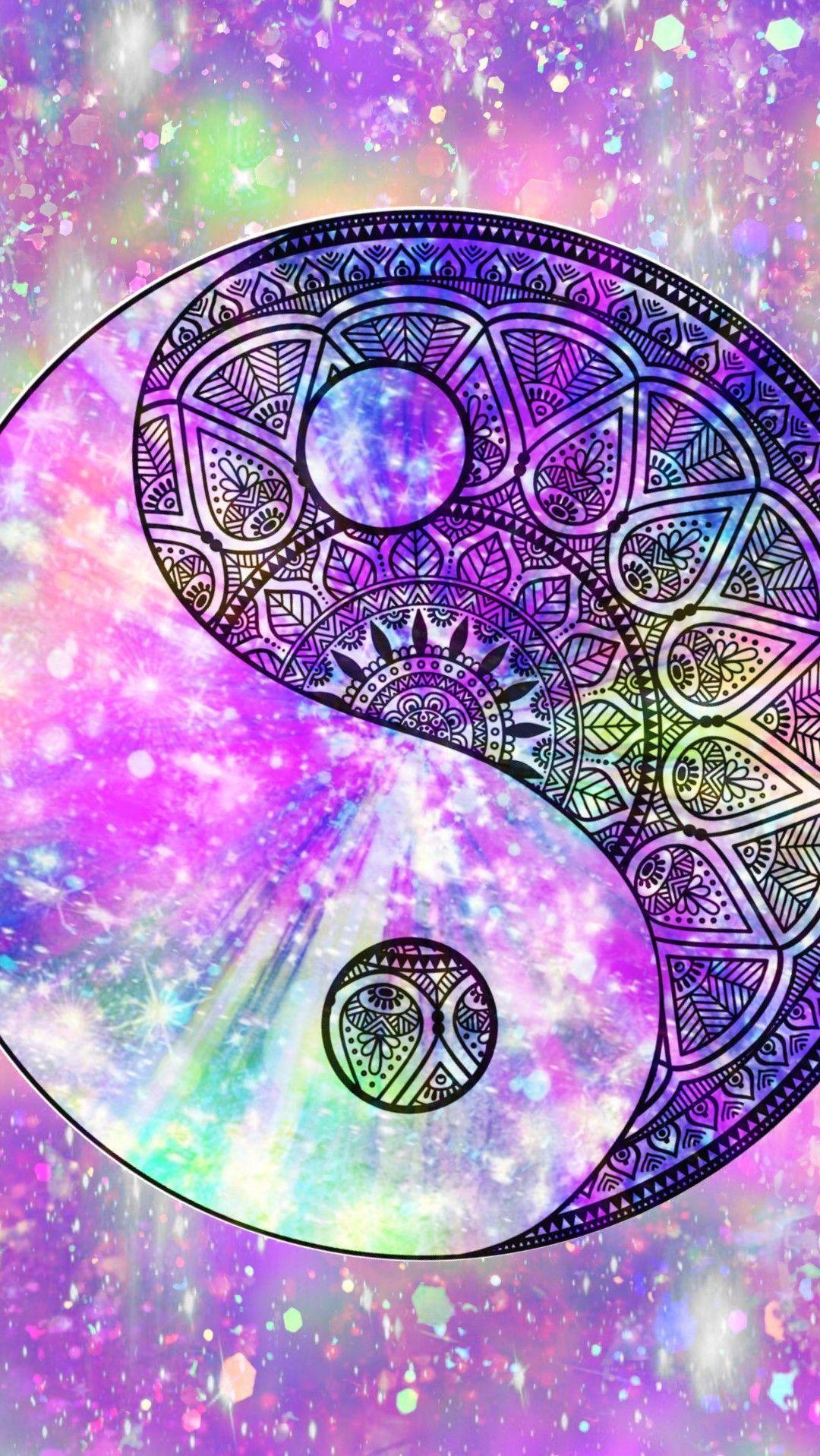 1080x1917 Yin Yang Tie Dye Wallpaper