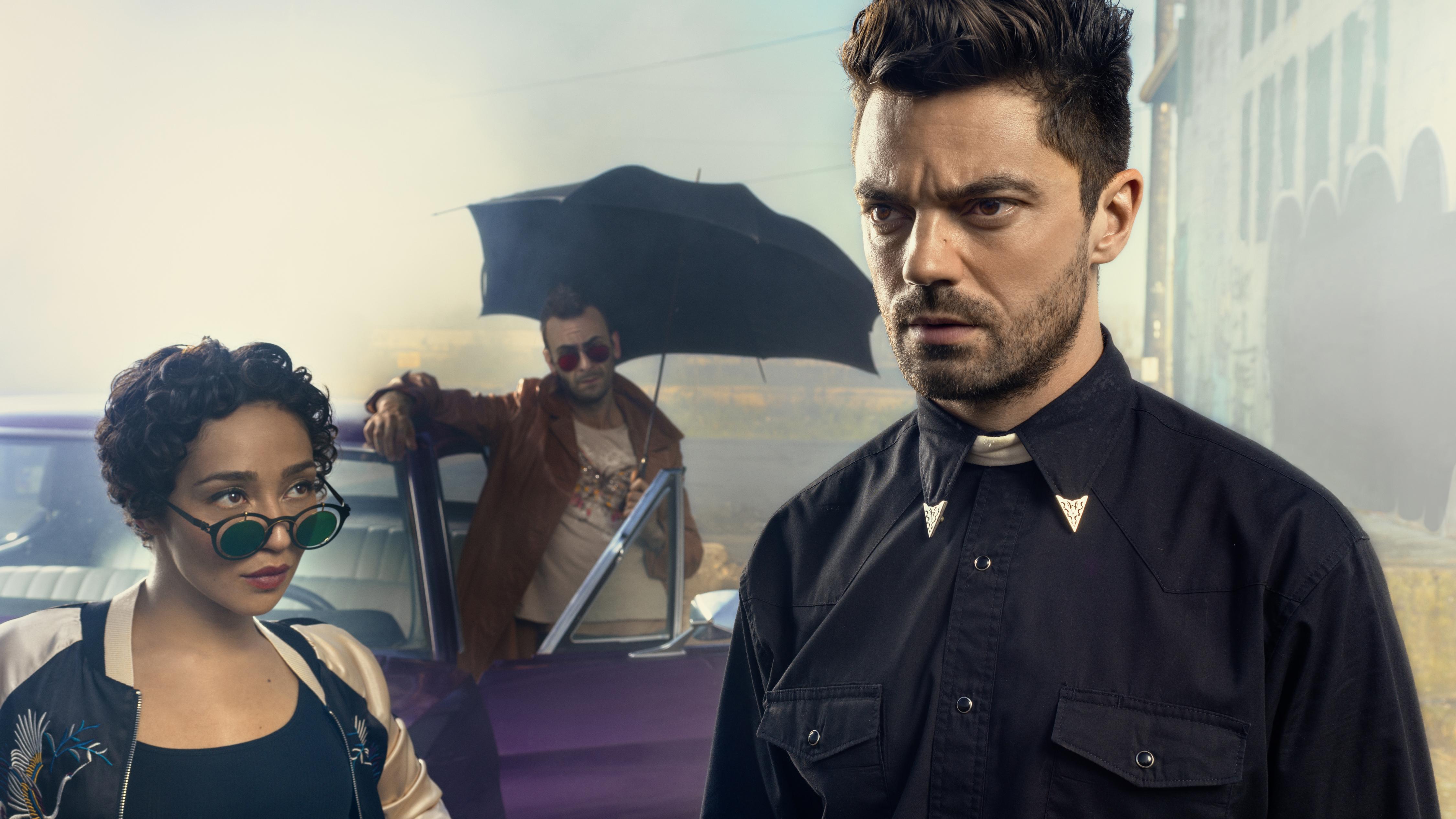 4500x2531 Heaven help them! Preacher season 2 is searching for God in all the wrong places