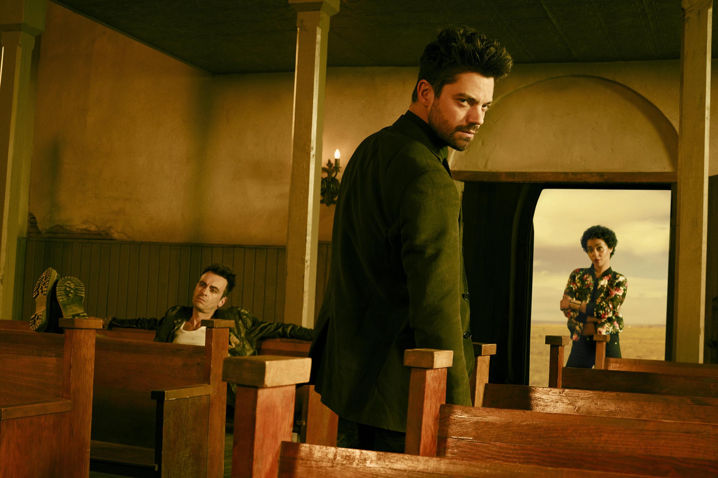 2300x1533 Preacher Season 1 Cassidy, Tulip and Jesse Official Picture Cassidy (Preacher Character) Photo