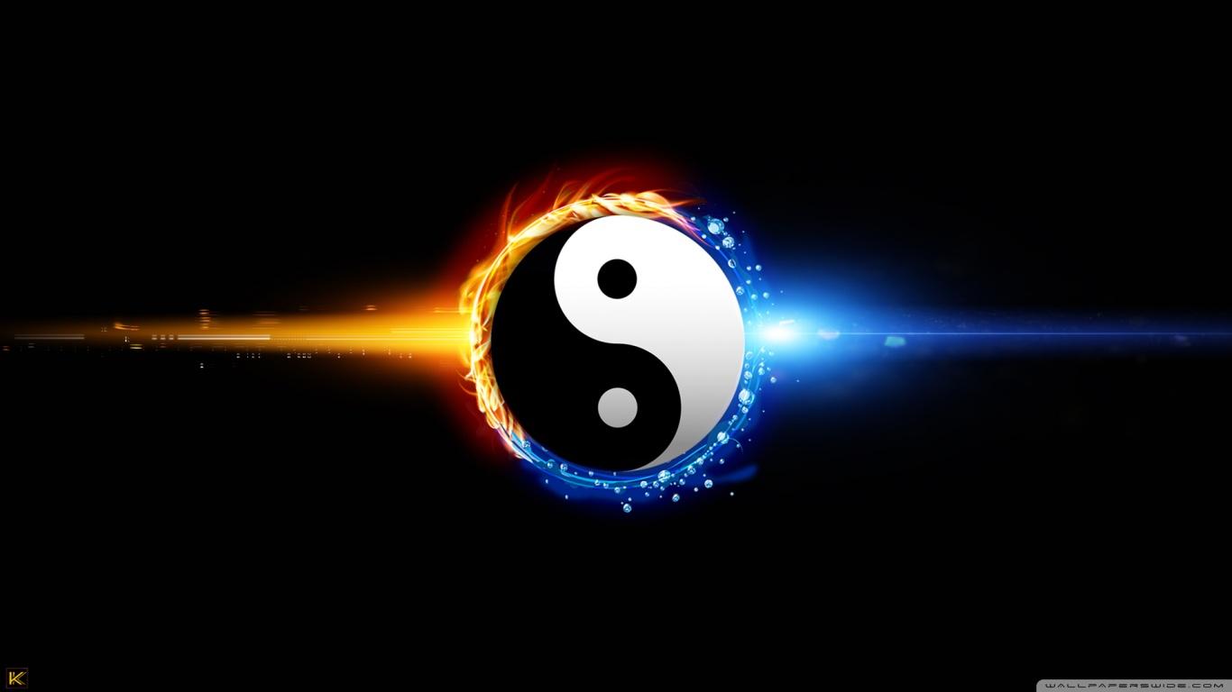 1366x768 YIN YANG Ultra HD Desktop Background Wallpaper for 4K UHD TV : Tablet