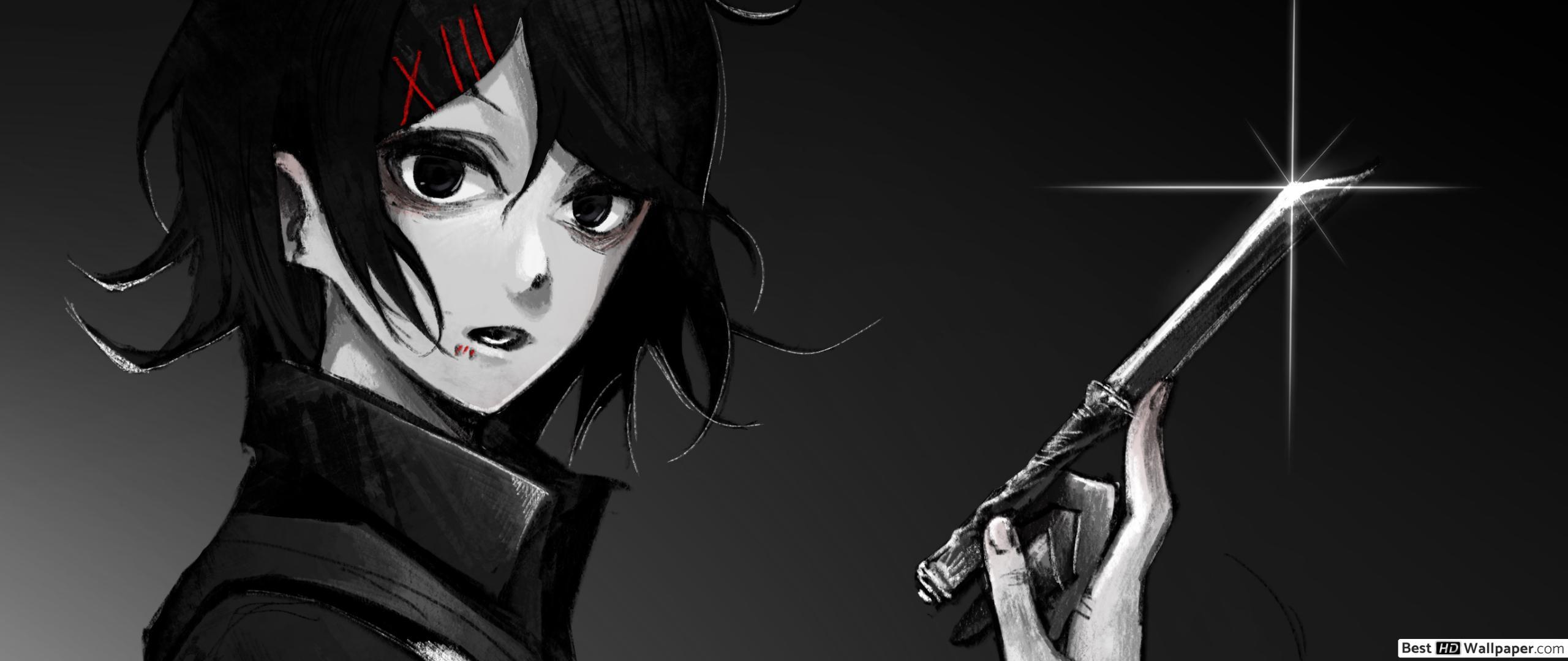 2560x1080 Tokyo Ghoul Re: Suzuya CCG Investigator HD wallpaper download