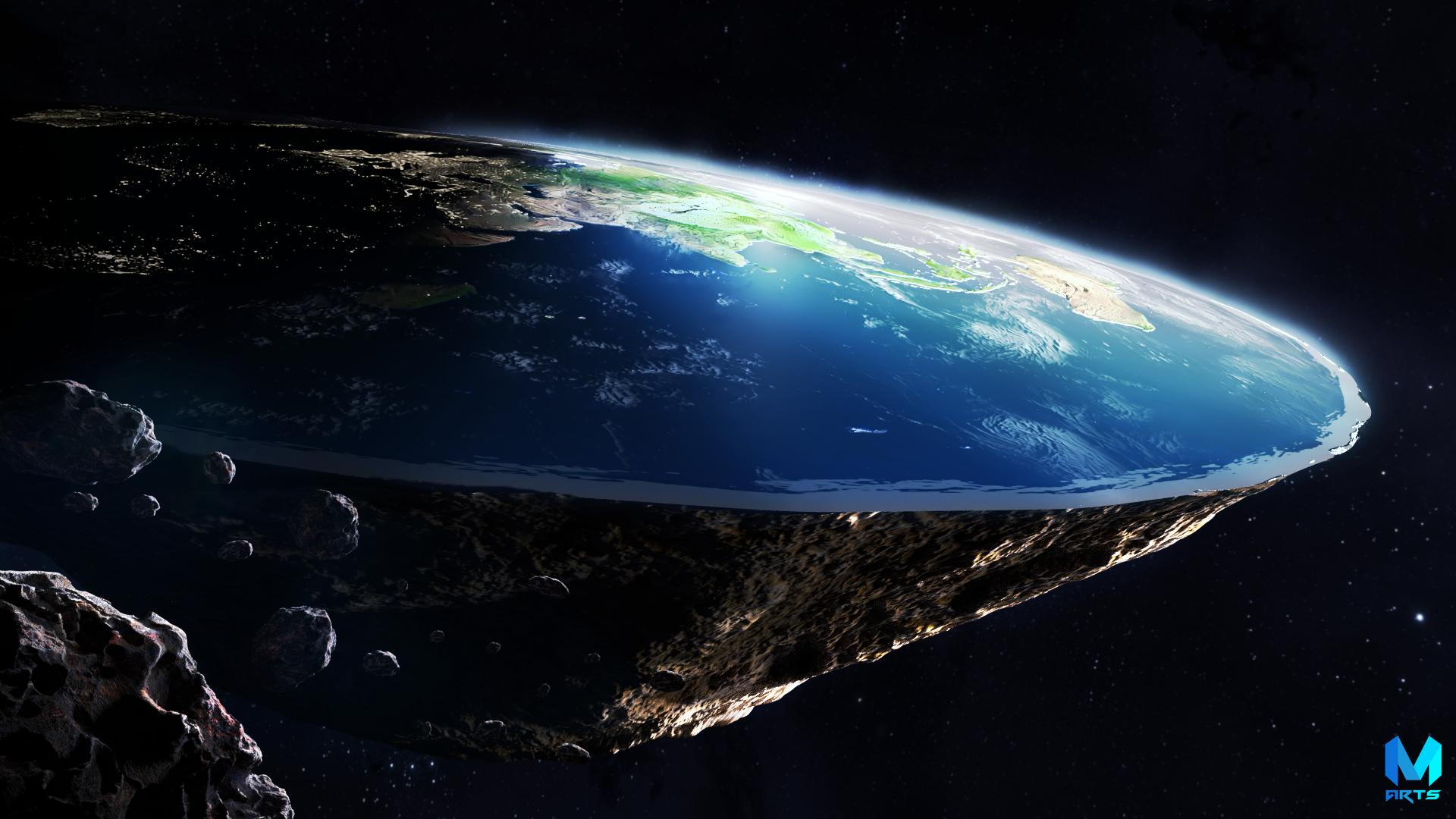 1920x1080 flat earth wallpaper, outer space, atmosphere, earth, astronomical object, planet