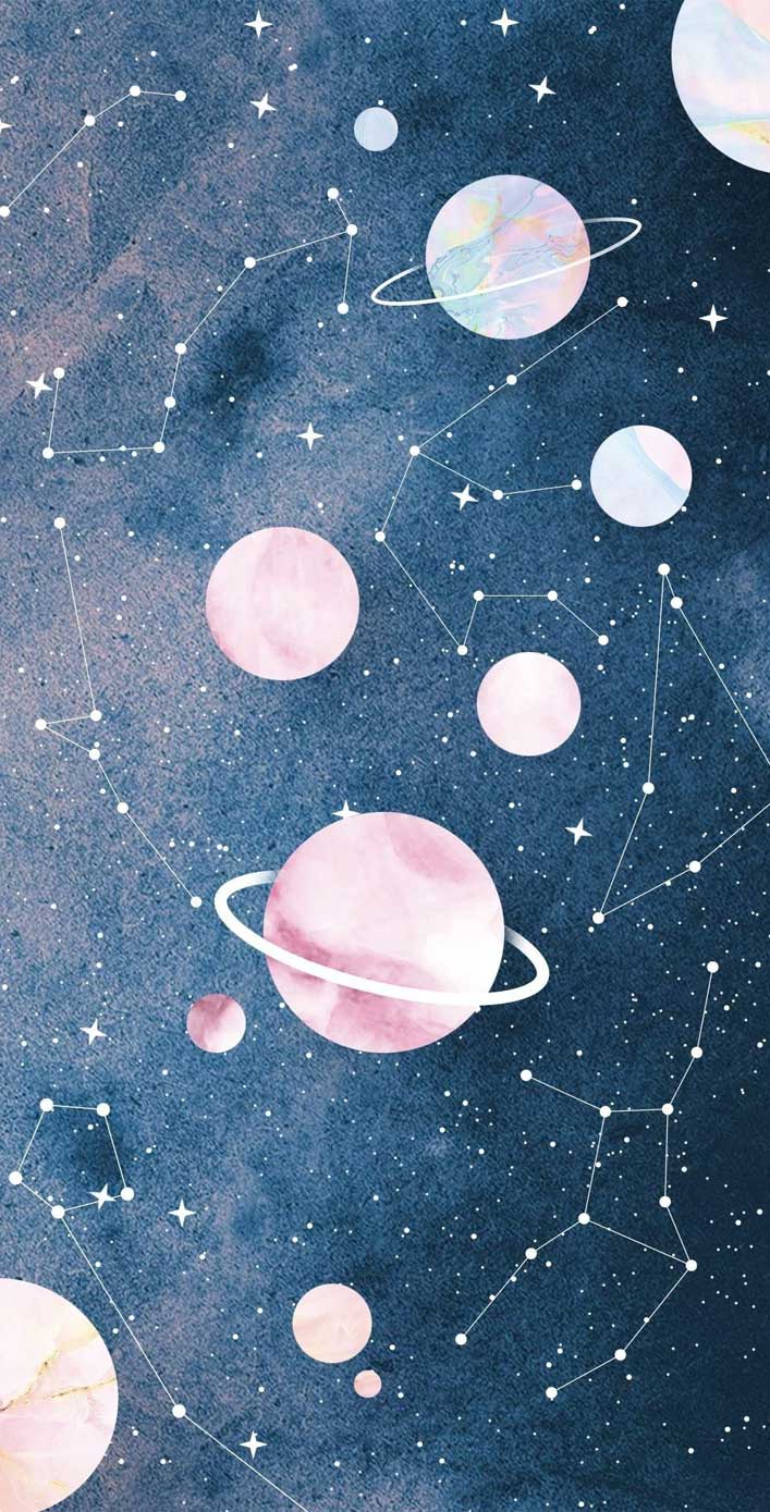 707x1389 Amazing star constellations Wallpaper