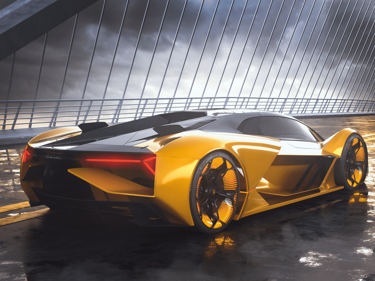 1280x960 Download 1280x960 lamborghini terzo millennio, concept, cars, yellow car, supercar, lamborghini Wallpaper