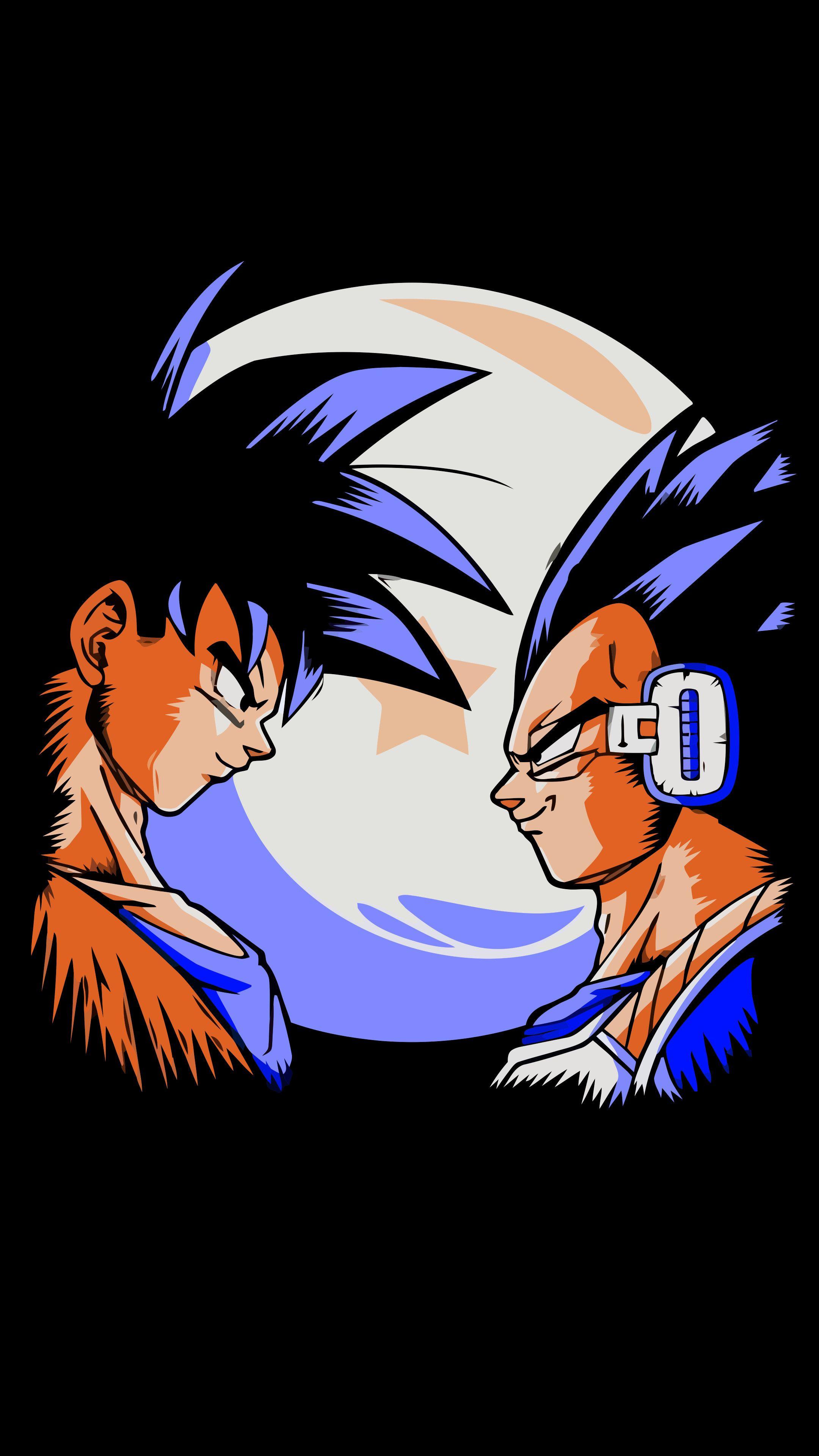 2160x3840 DBZ Goku and Vegeta Wallpaper
