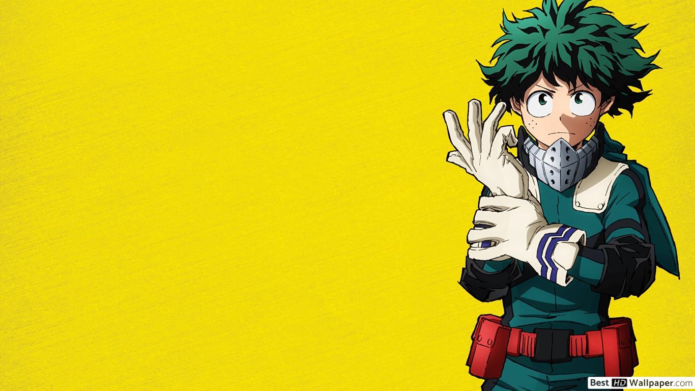 1366x768 My Hero Academia Midoriya, Deku HD wallpaper download