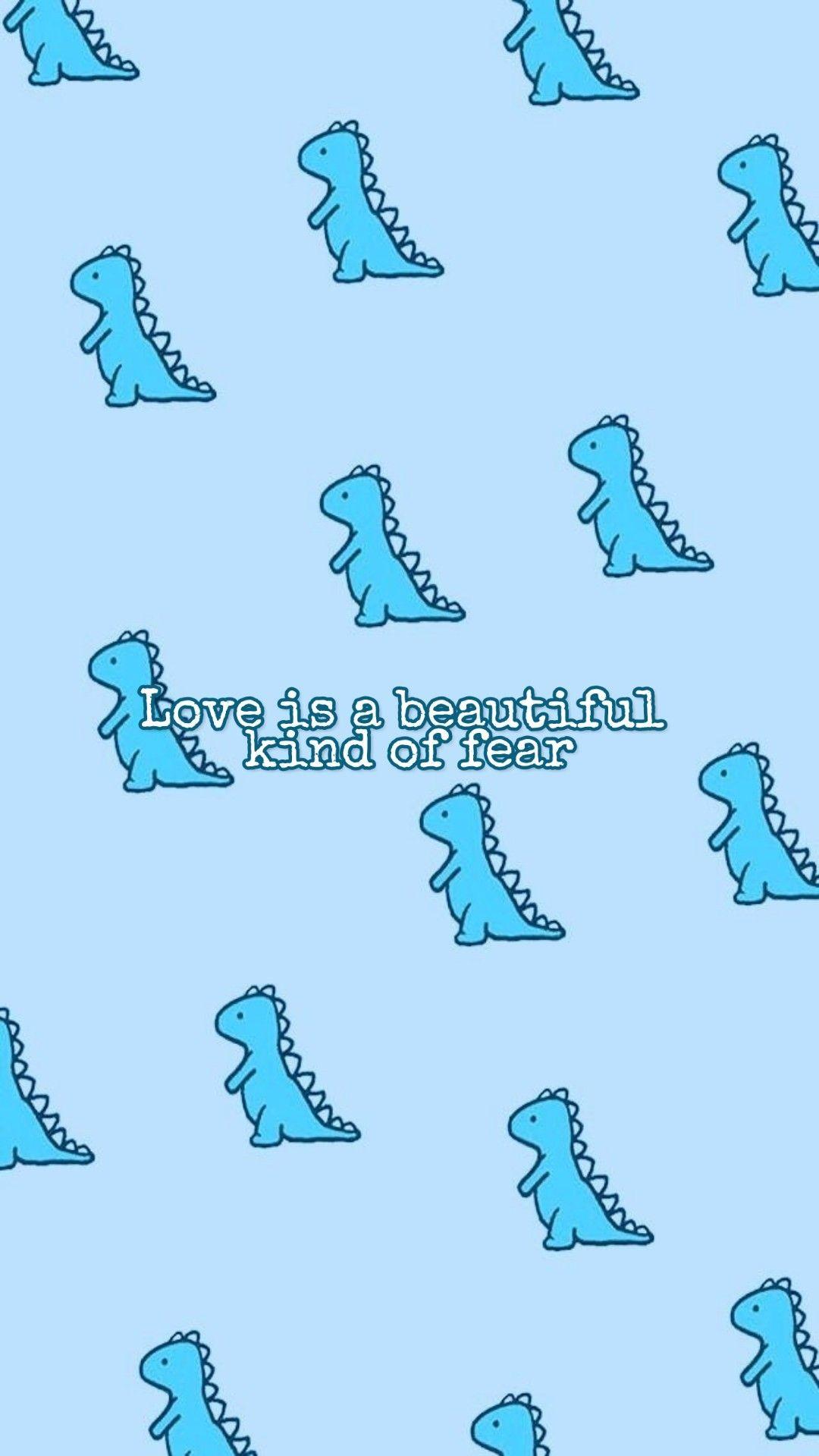 1080x1919 iPhone Cute Dino Wallpaper