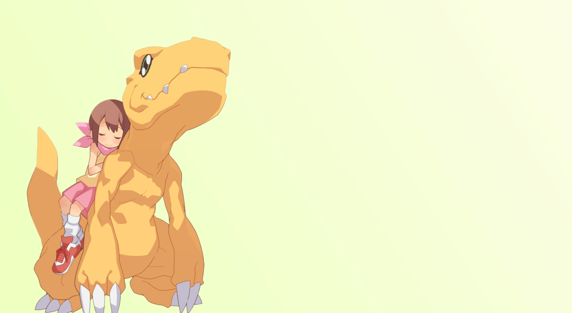 1920x1052 A girl and a dinosaur live wallpaper [DOWNLOAD FREE]