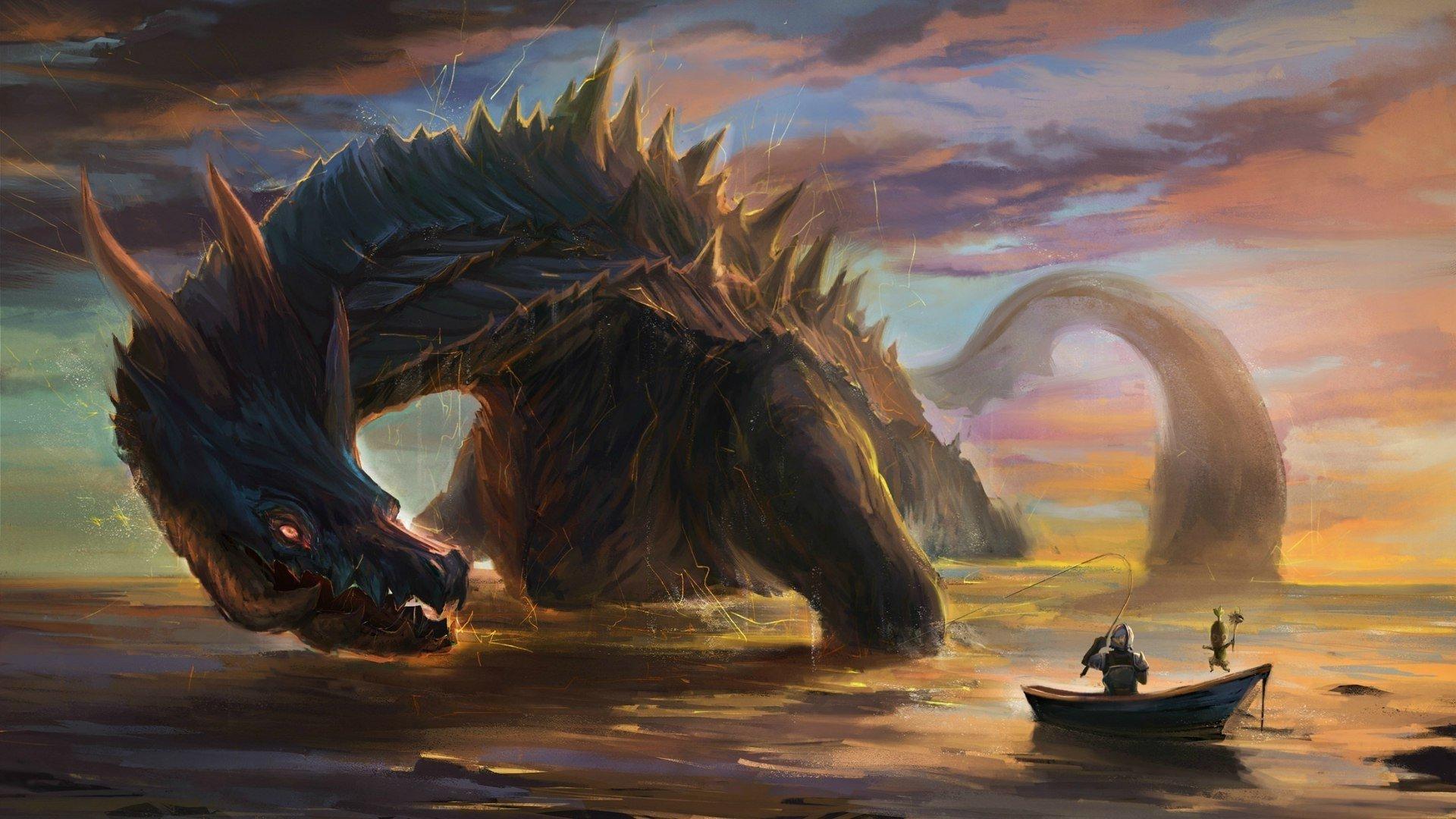 1920x1080 monster, Hunter, Online, Mmo, Rpg, Fantasy, Hunting, 1mhf, Action, Dragon, Fighting, Anime, Warrior, Dinosaur Wallpaper HD / Desktop and Mobile Background
