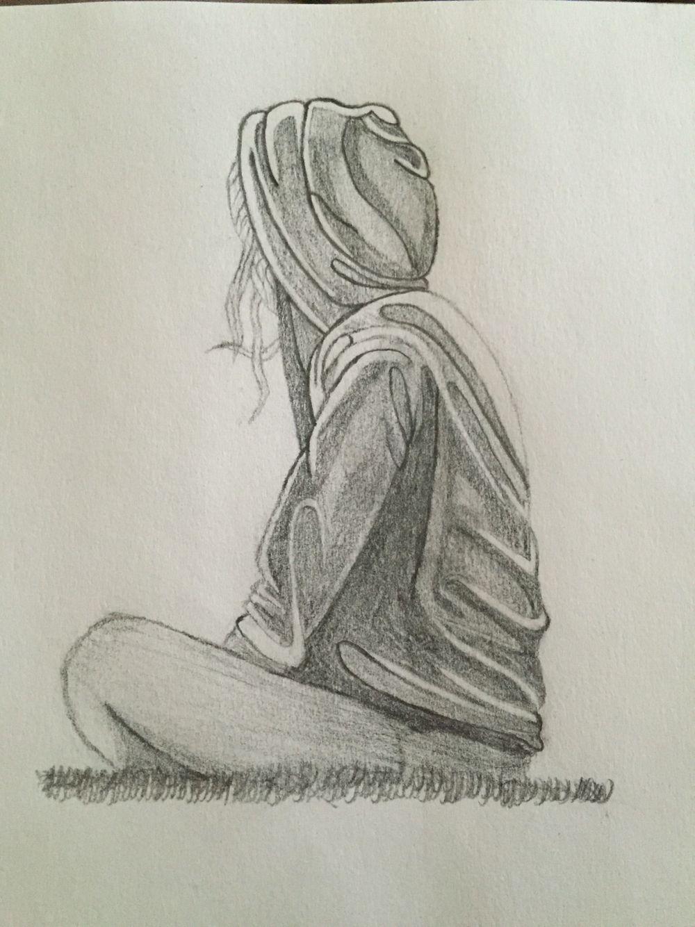 1000x1334 Women Pencil Drawing Wallpaper