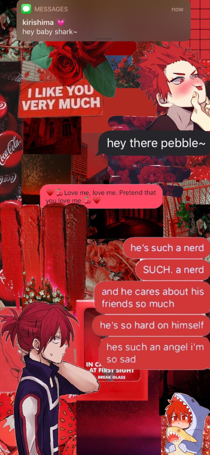 828x1792 kirishima aesthetic wallpaper