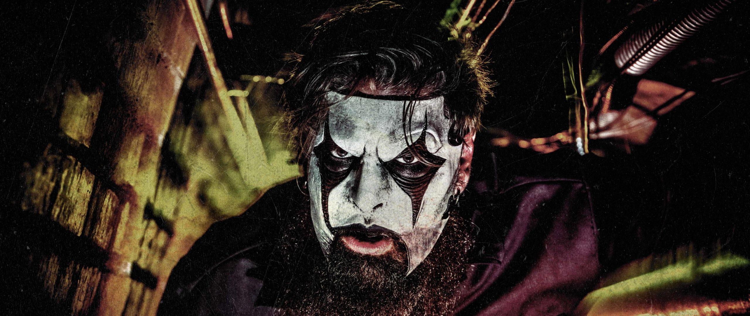 2560x1080 HD Background Jim Root Guitarist Makeup Slipknot Band Heavy Metal