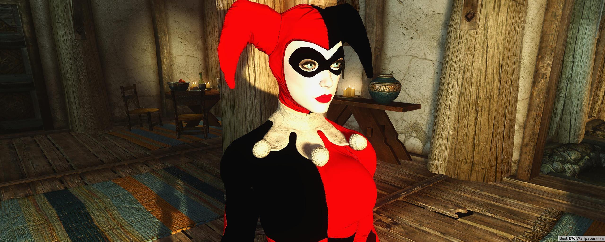 2560x1024 Harley Quinn HD wallpaper download