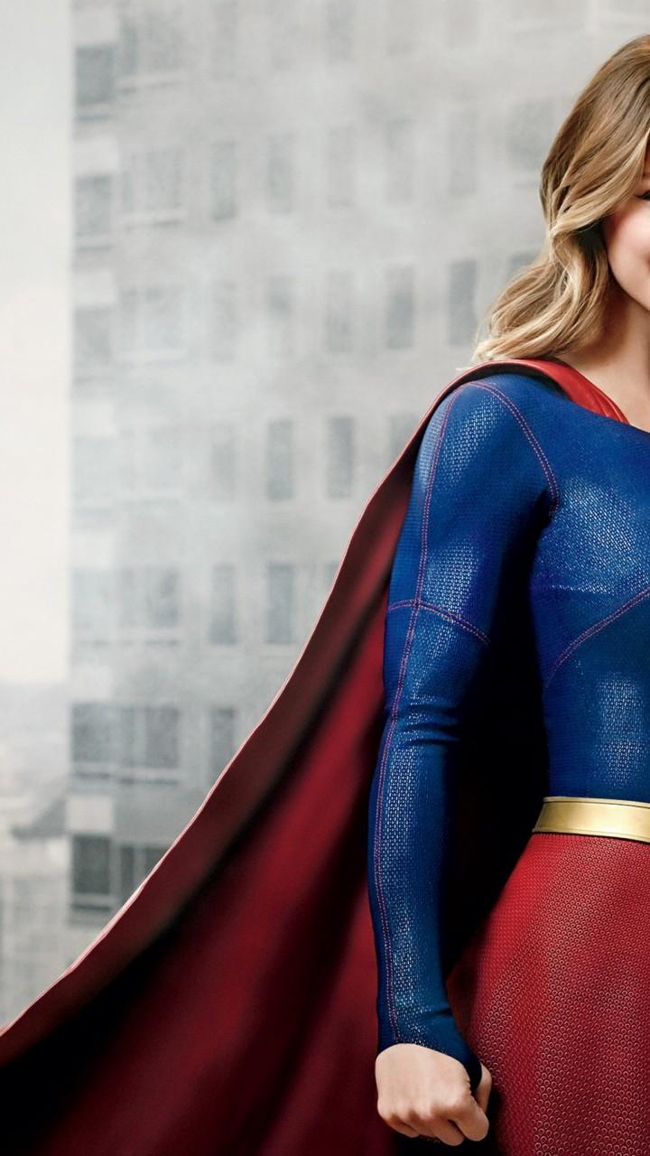 720x1280 Melissa Benoist Supergirl HD Wallpaper for Desktop and Mobiles 720x1280