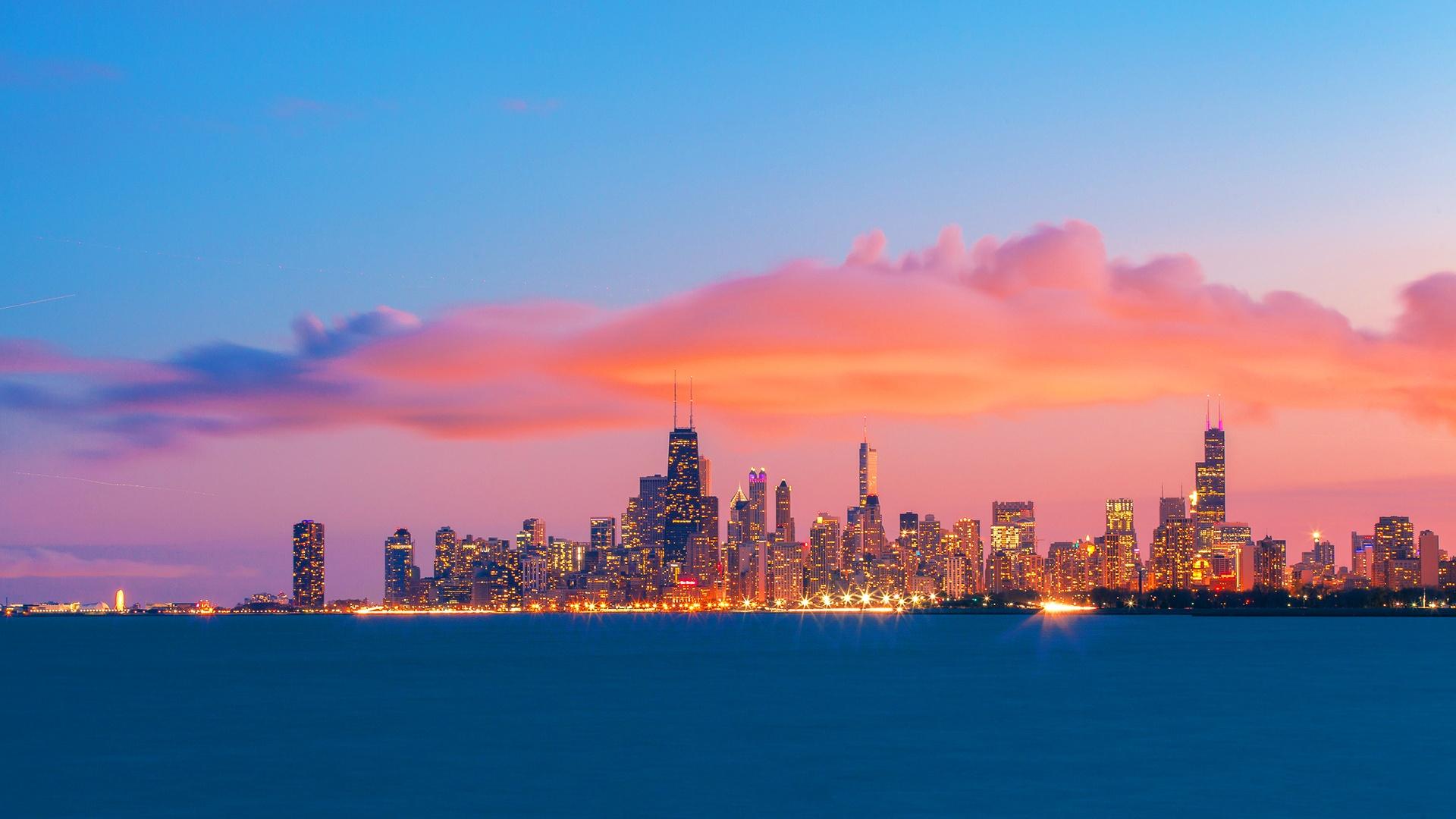 1920x1080 Chicago Skyline Wallpaper Desktop