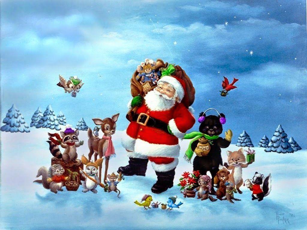 1024x768 Christmas Elves Wallpaper