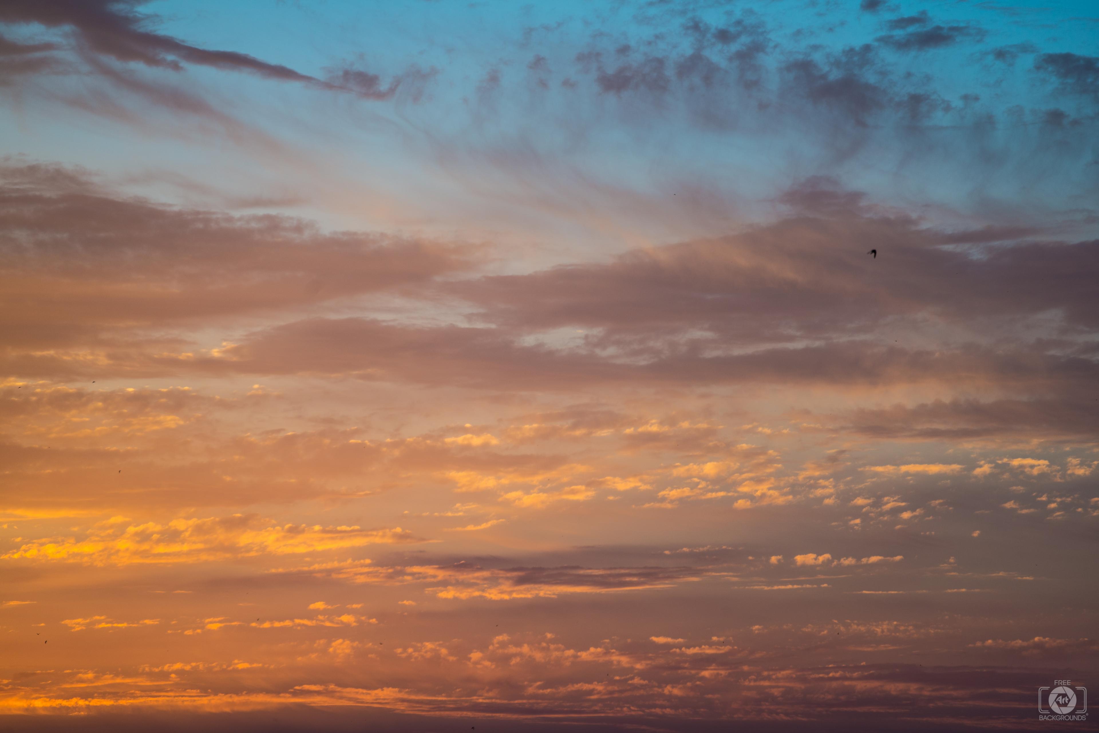 3840x2562 Sunrise Sky With Clouds Background Quality Free Background