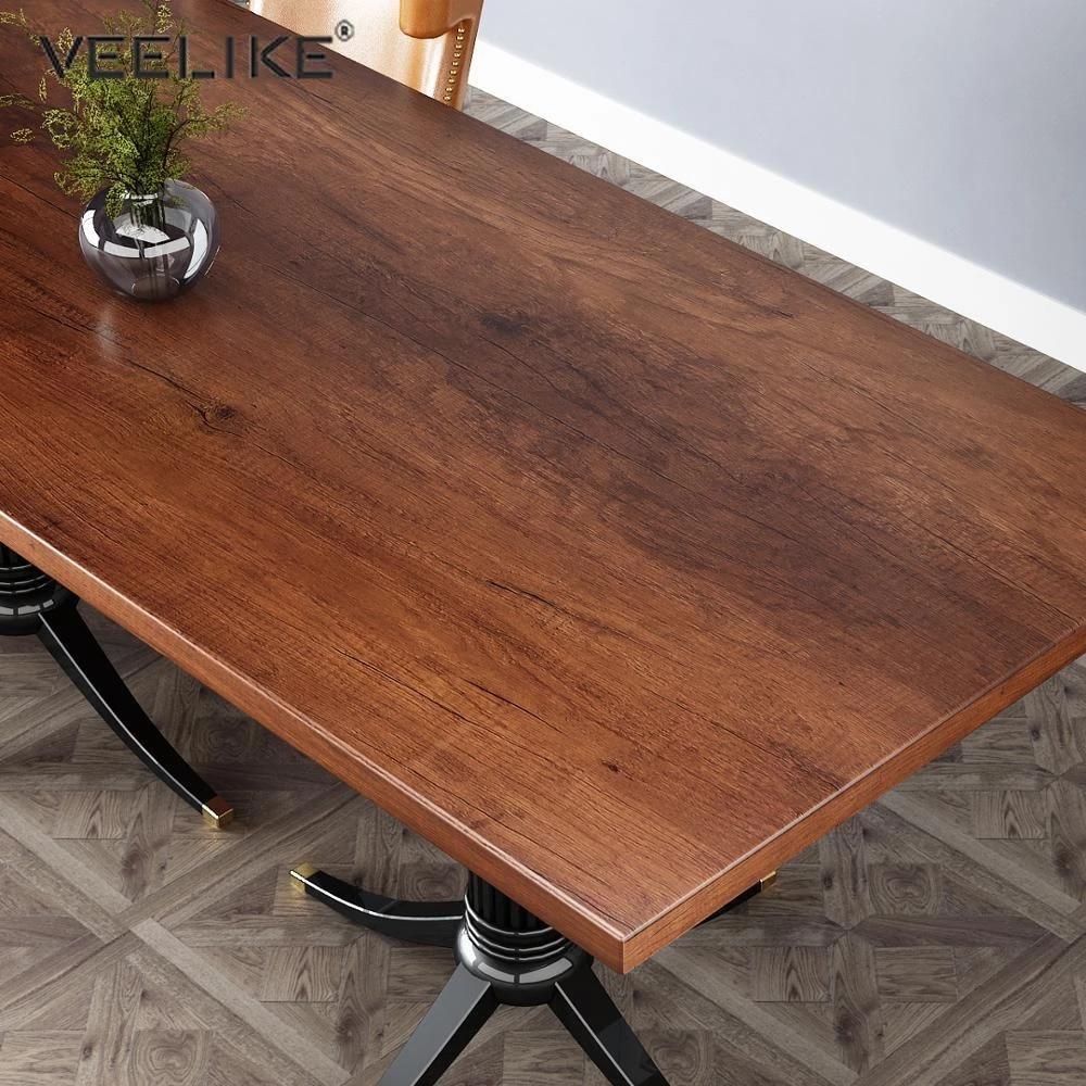 1000x1000 Wood Grain Self Adhesive Wallpaper Waterproof Vinyl Wardrobe Kitchen Cupboard Stickers Dining Table Furniture Renovation Films. Wallpaper