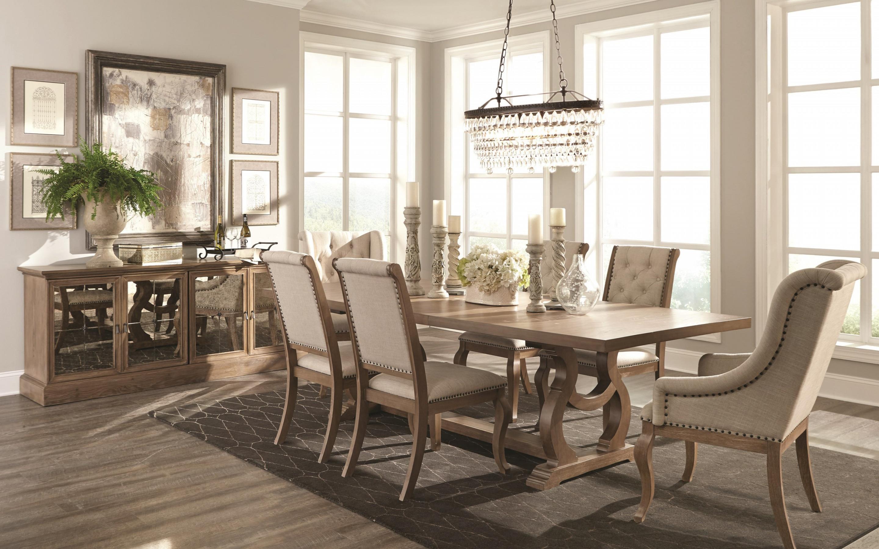 2880x1800 Download wallpaper classic interior design, living room, large wooden dining table, stylish interior design, classic style dining room for desktop with resolution 2880x1800. High Quality HD picture wallpaper