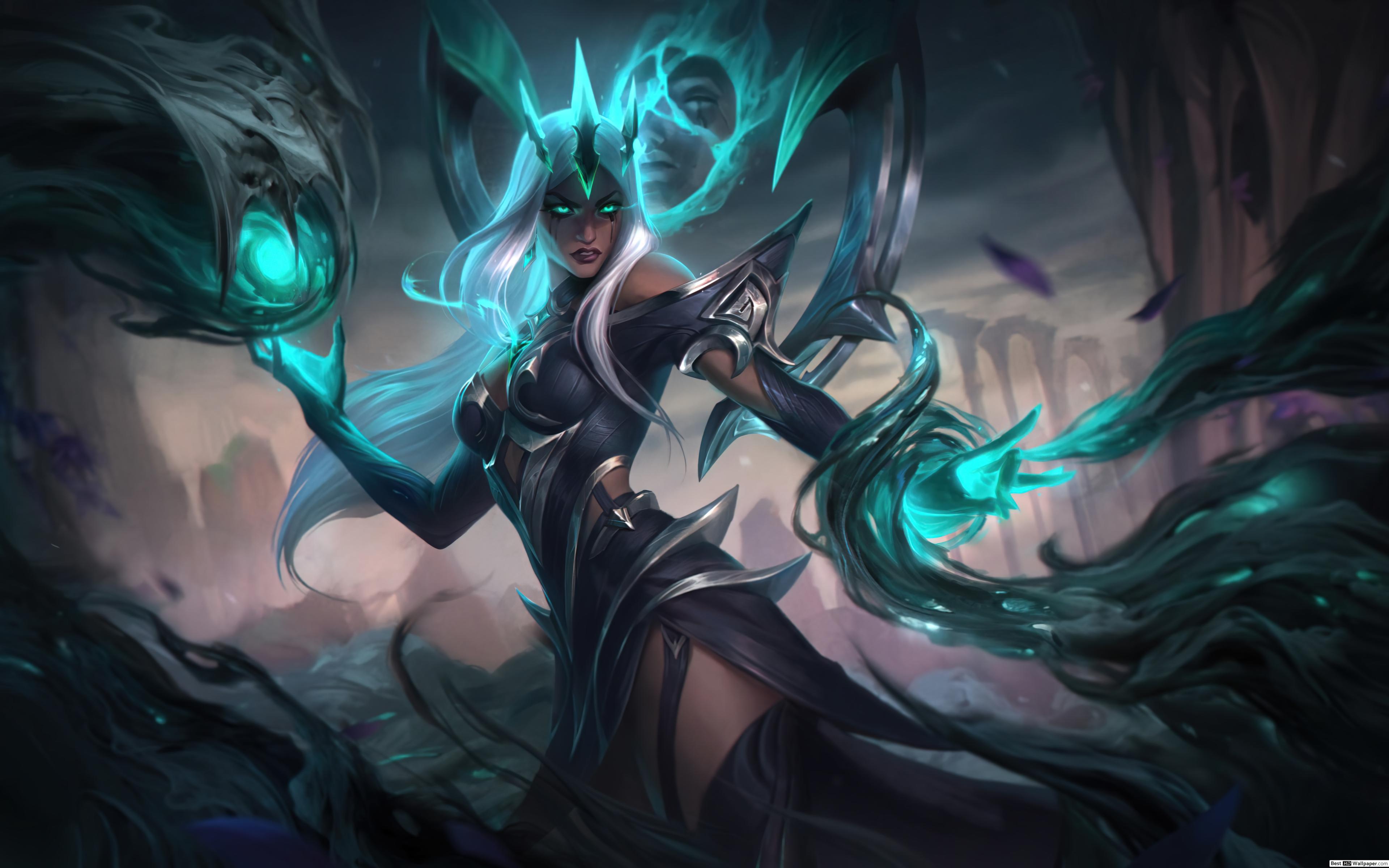 3840x2400 Ruined 'Karma' Splash Art (8K) of Legends (LOL) HD wallpaper download
