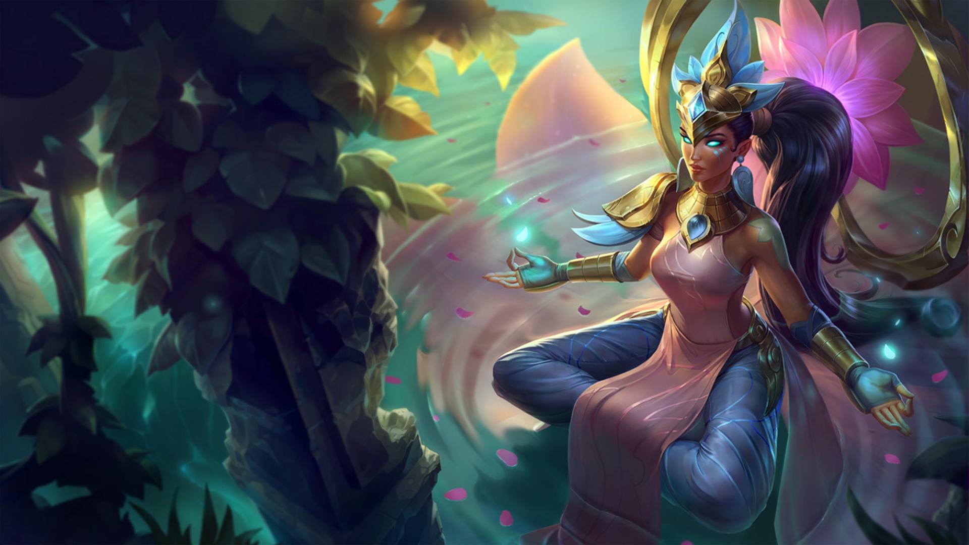1920x1080 Order Of The Lotus Karma Skin Spotlight League Of Legends Desktop HD Wallpaper Full Screen 1920x1080 :