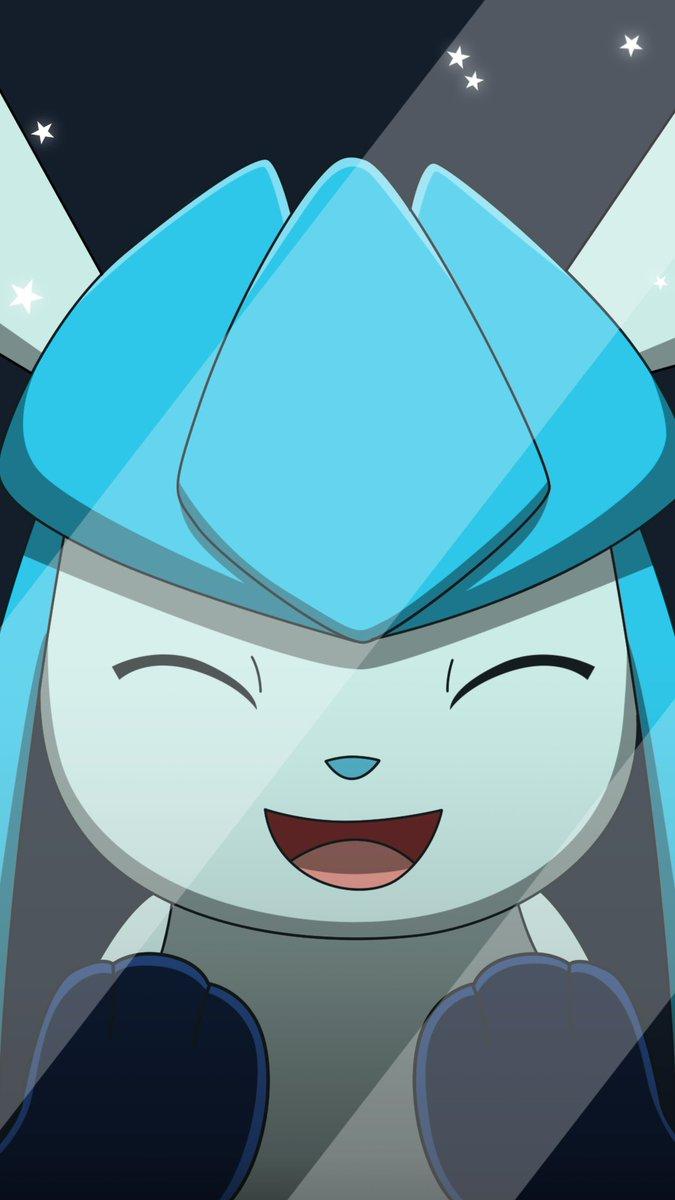 675x1200 All0412émon Mobile Wallpaper: Glaceon #Fanart #Sinnoh # Shiny