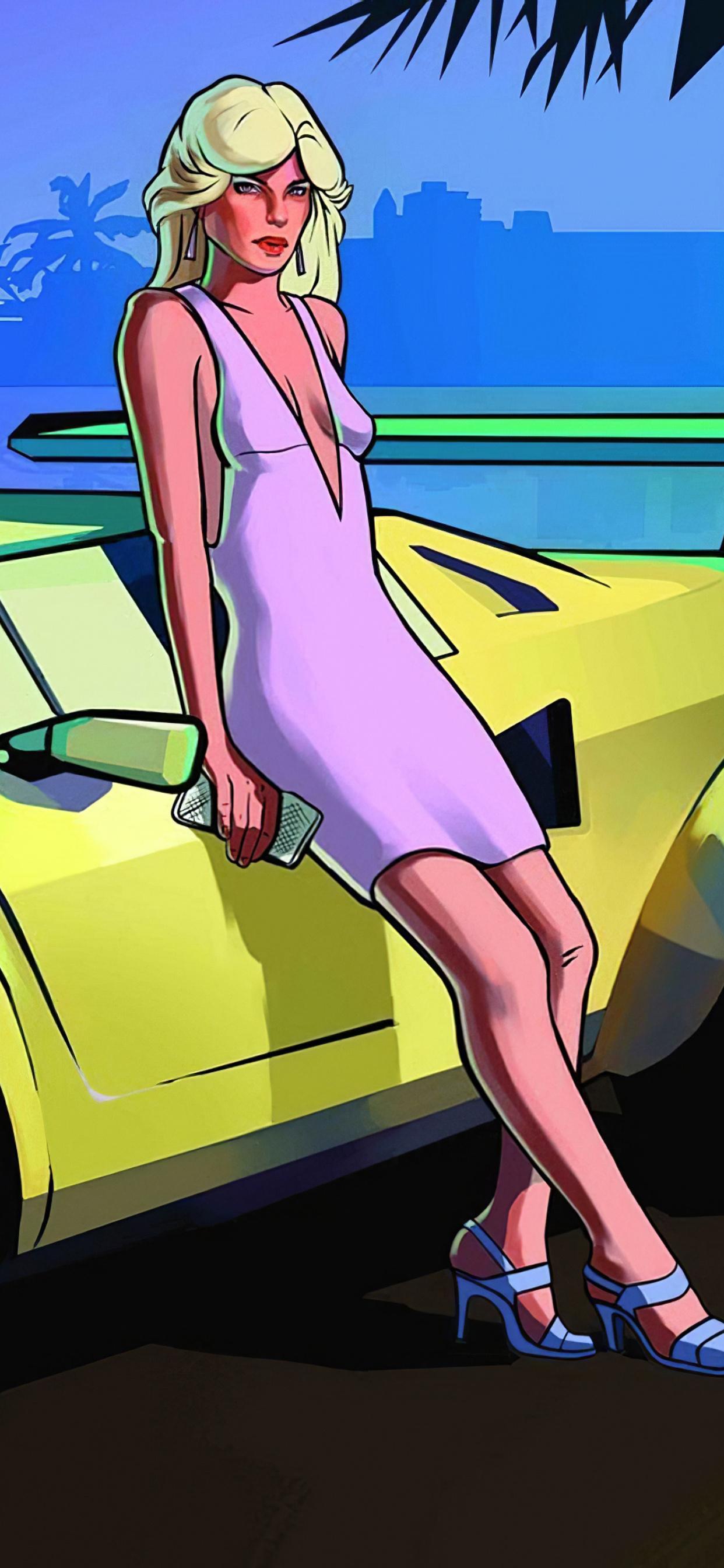 1242x2688 Women Luxury Grand Theft Auto Vice City 4k iPhone XS MAX HD 4k Wallpaper, Image, Background, Photo and Picture