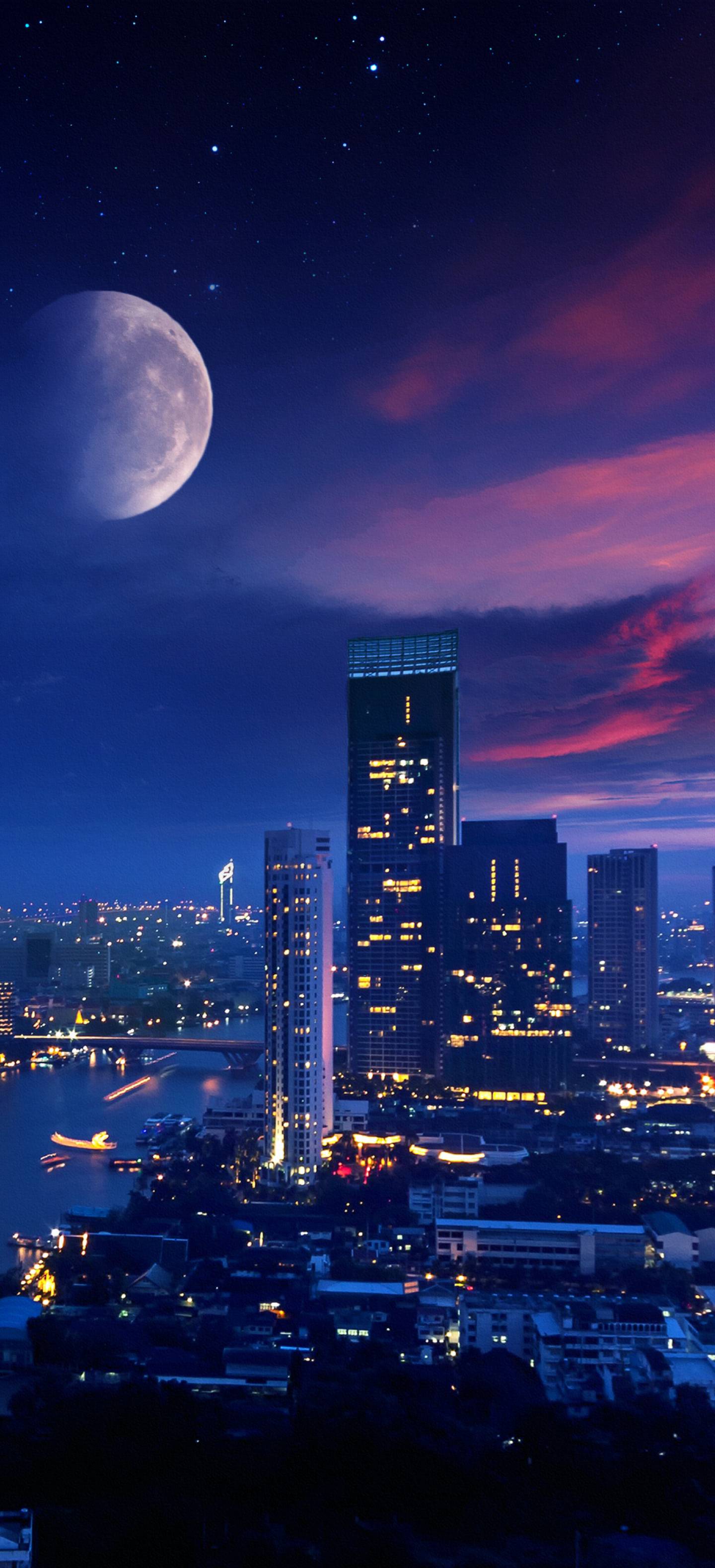 1440x3160 Cityscape 4K Nightscape 1440x3160 Resolution Wallpaper, HD Artist 4K Wallpaper, Image, Photo and Background