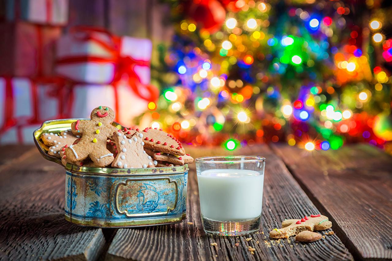 1280x853 Desktop Wallpaper Milk New year Highball glass Food Cookies baking