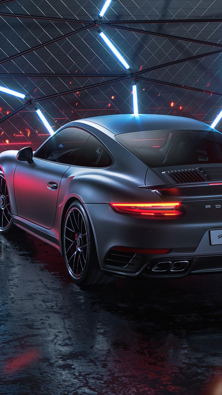 750x1334 Download Porsche 911 Turbo S, Porsche car, art wallpaper, 750x iphone iPhone 8