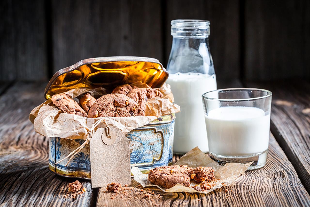 1280x853 Desktop Wallpaper Milk Box Highball glass Food Bottle Cookies