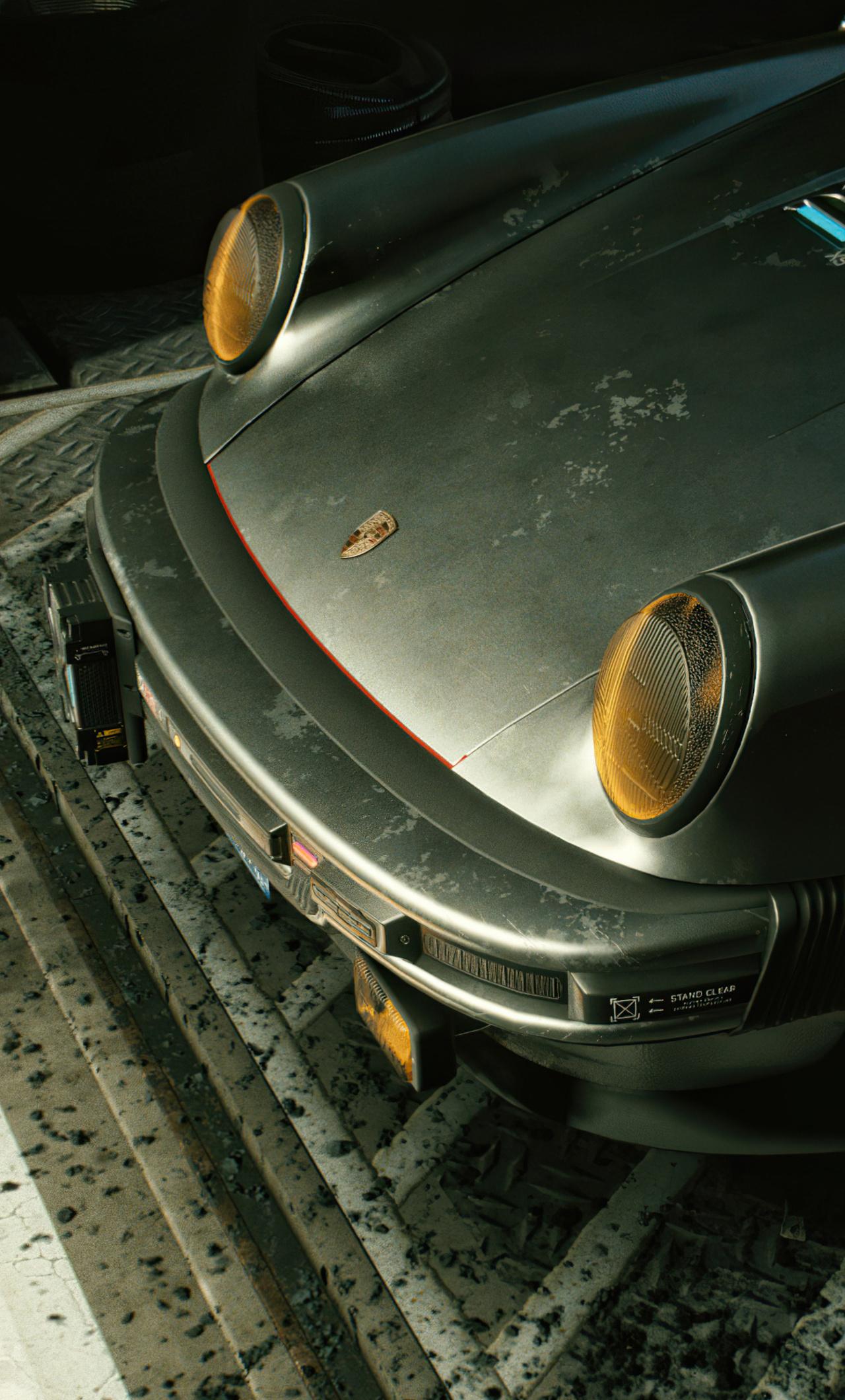 1280x2120 Porsche 930 Turbo Cyberpunk 2077 iPhone HD 4k Wallpaper, Image, Background, Photo and Picture