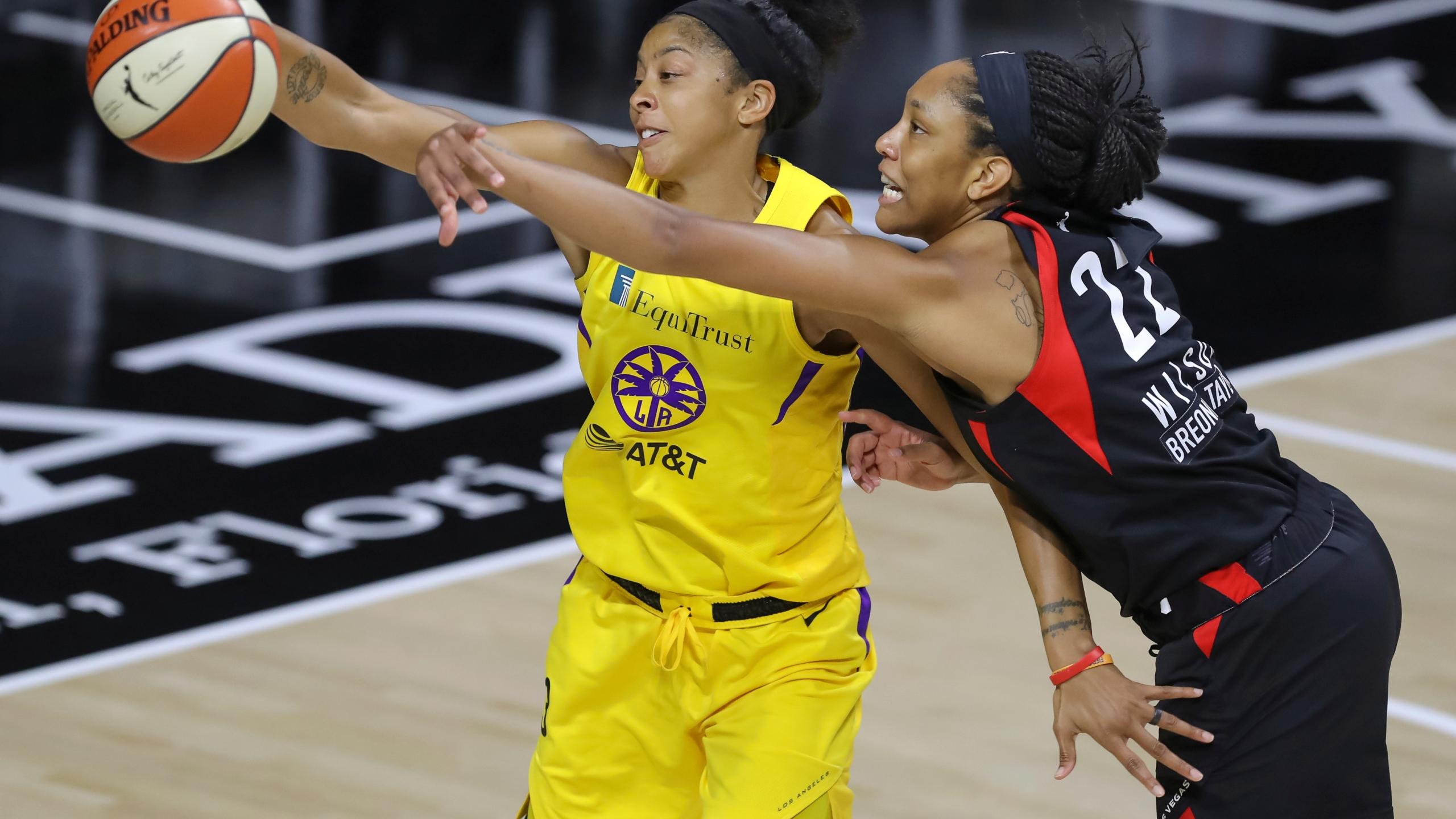 2560x1440 Aces Beat Sparks, Clinch Double Bye Into Playoff Semis