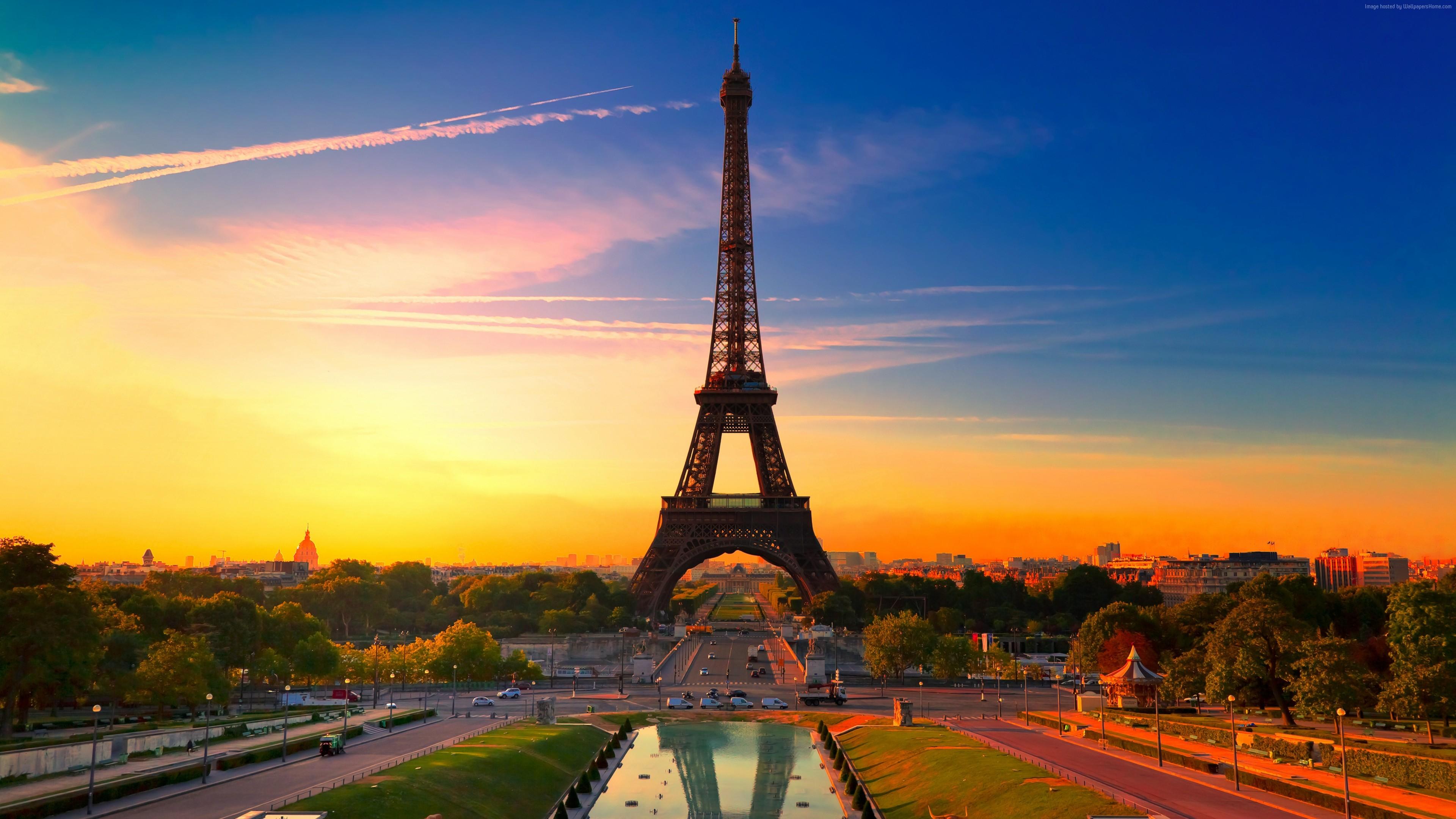 3840x2160 Wallpaper Eiffel Tower, Paris, France, Tourism, Travel, Travel Wallpaper Download Resolution 4K Wallpaper